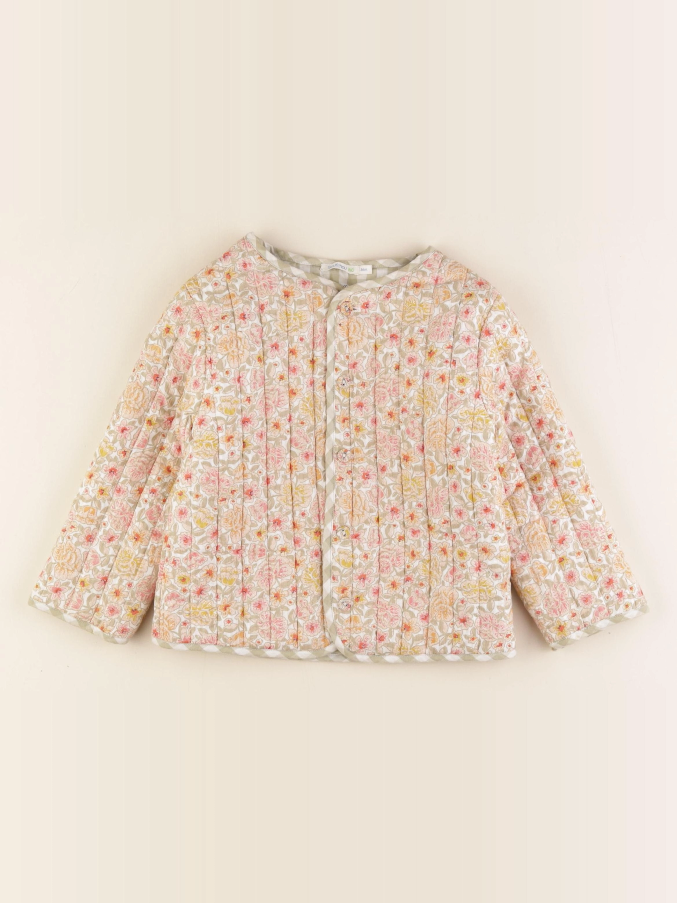 Boutchou - veste vert, rose - 36 mois