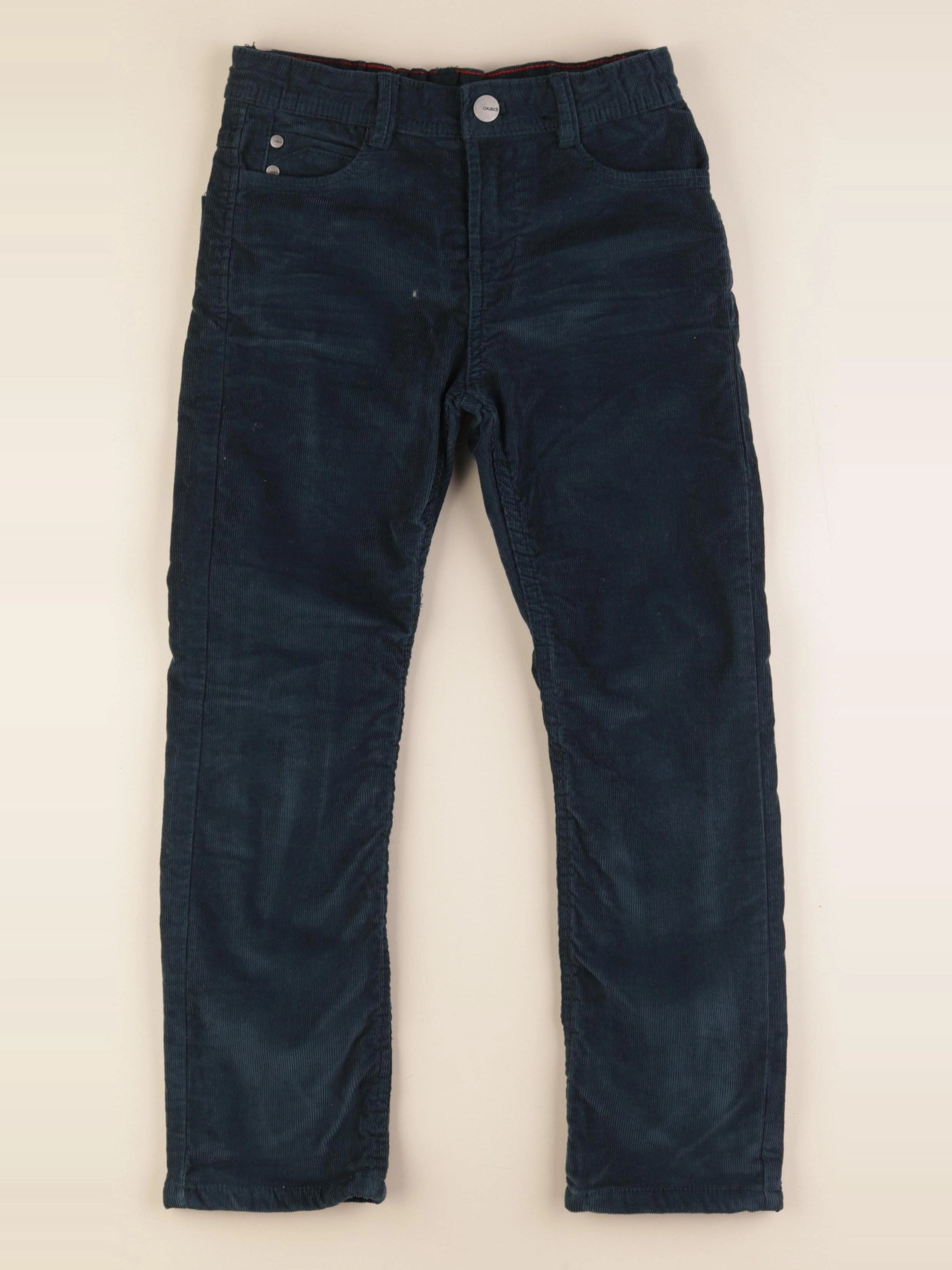 Okaidi - pantalon doublé vert - 8 ans