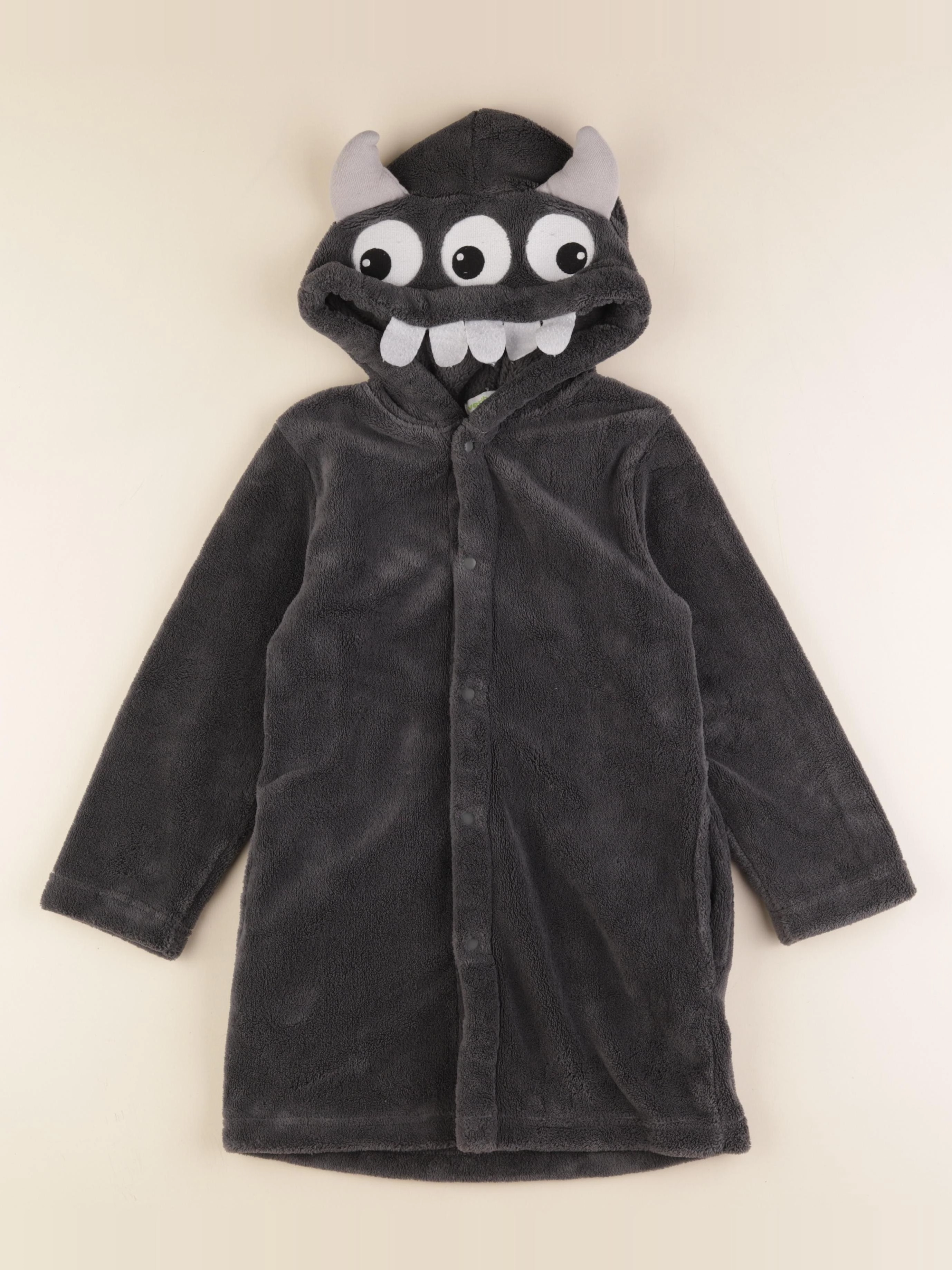 Vertbaudet - robe de chambre gris - 6 ans