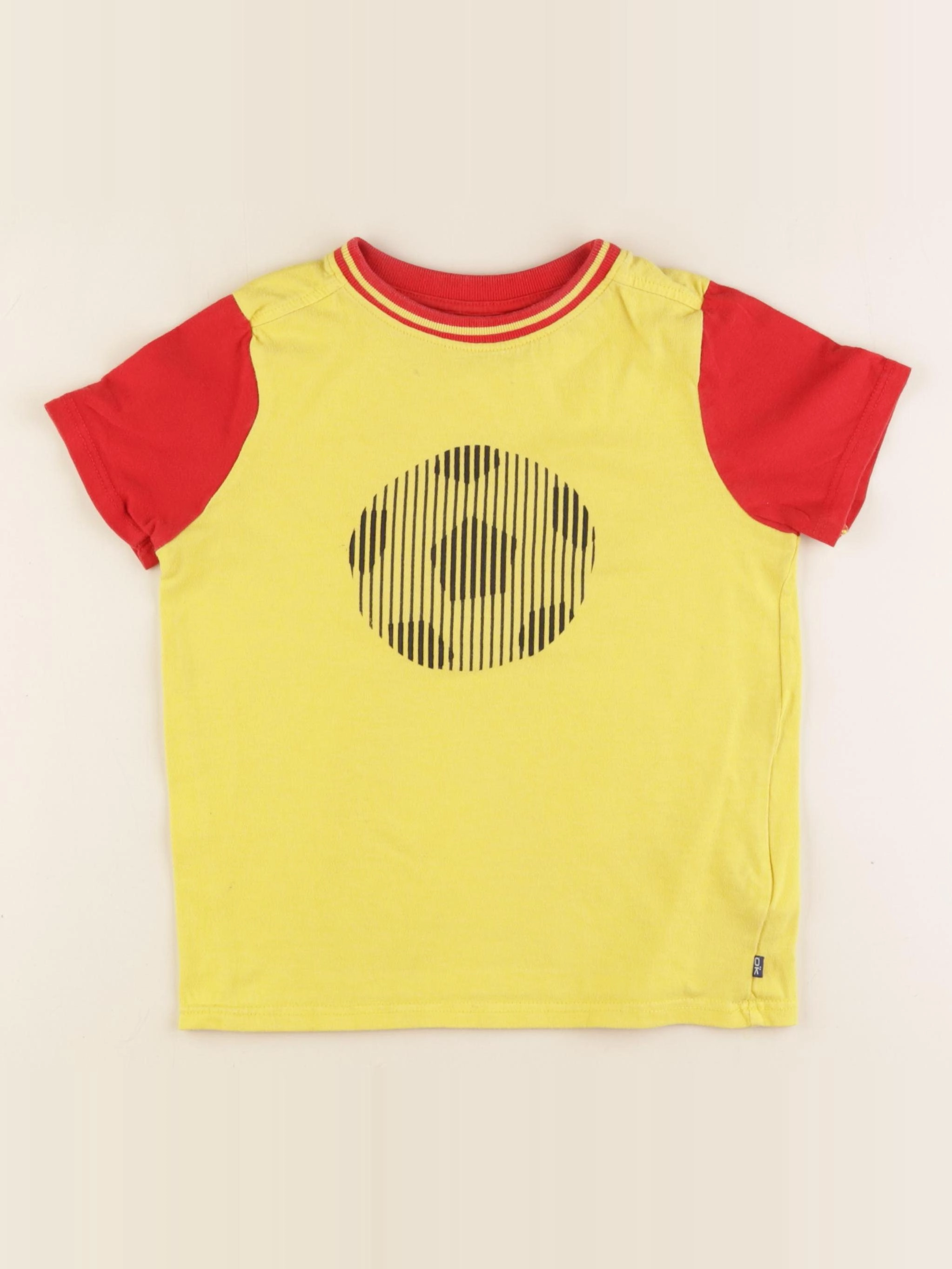 Okaidi - tee-shirt jaune, rouge - 6 ans