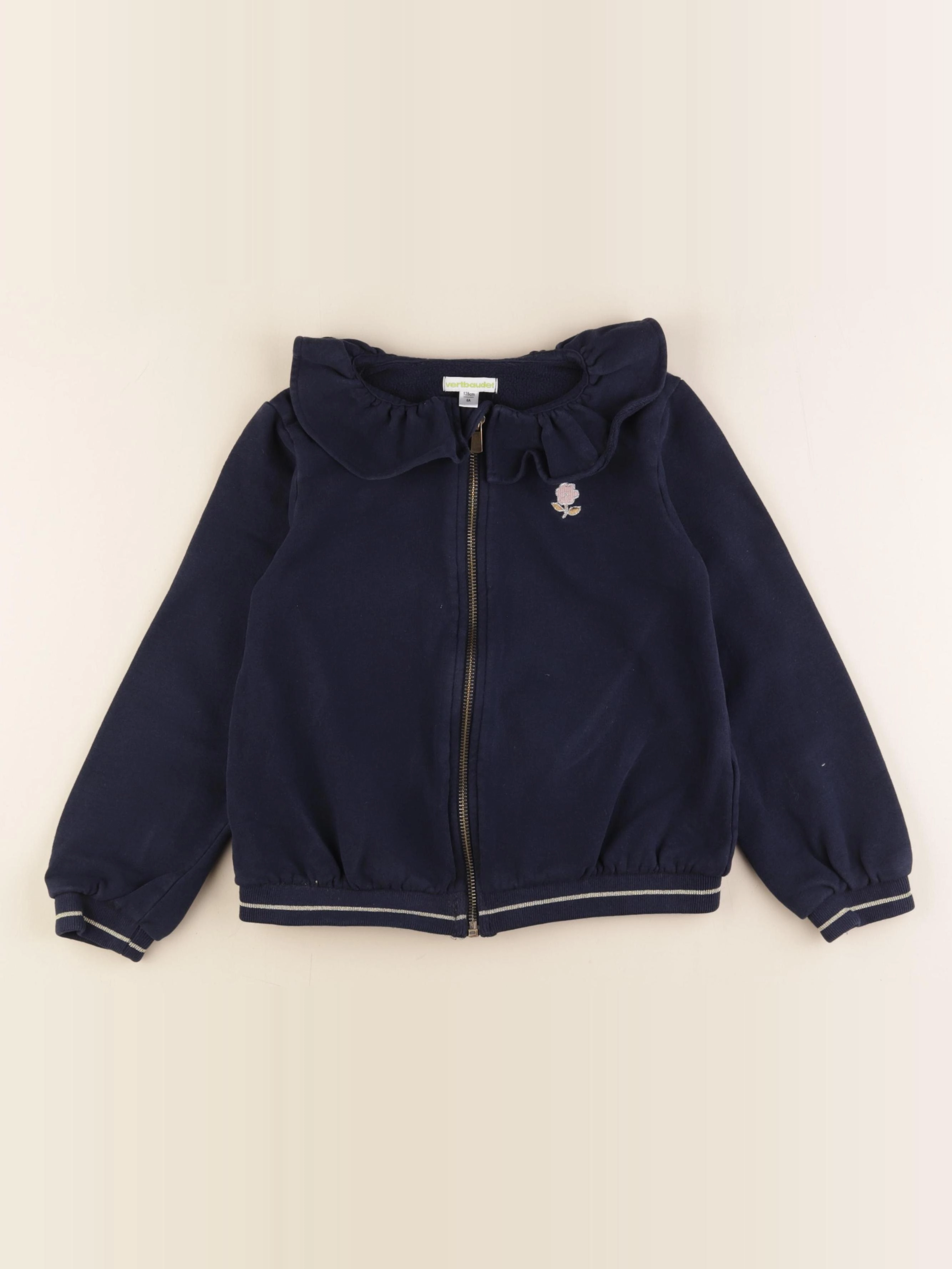 Vertbaudet - sweat bleu - 8 ans