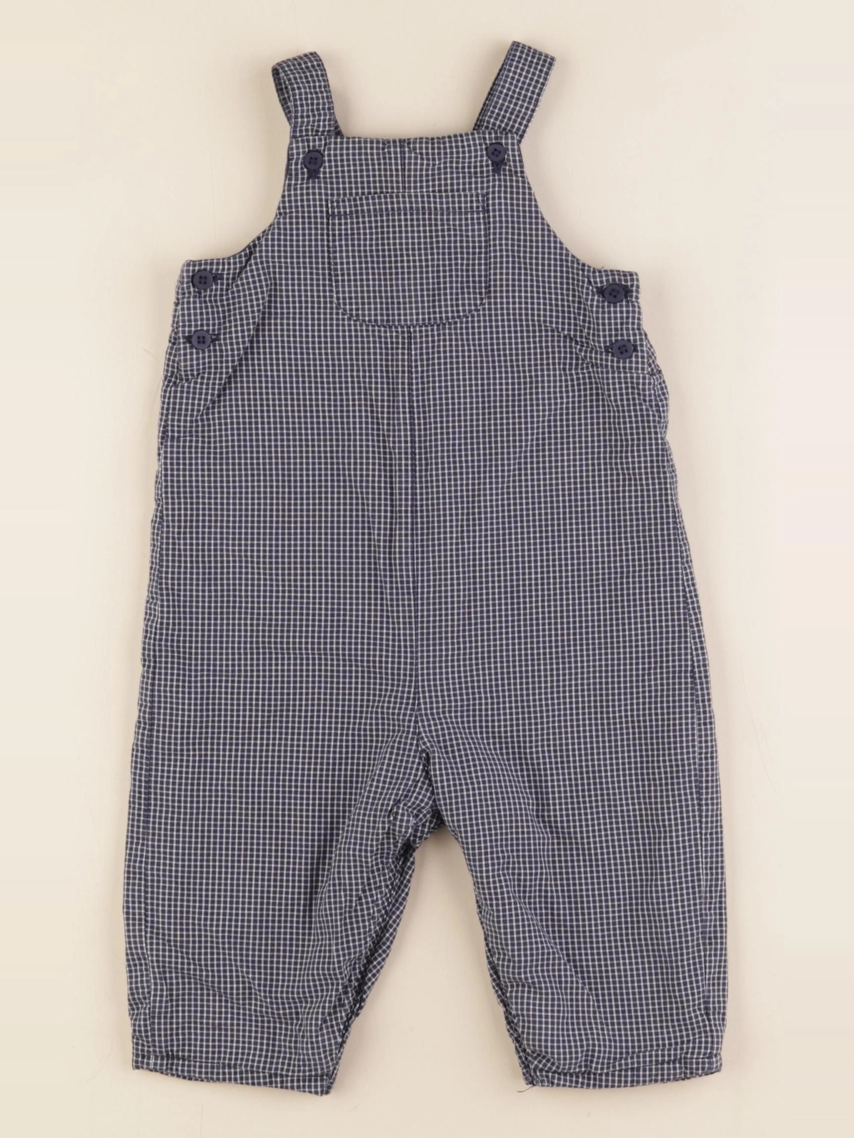 Boutchou - salopette doublé bleu - 9 mois