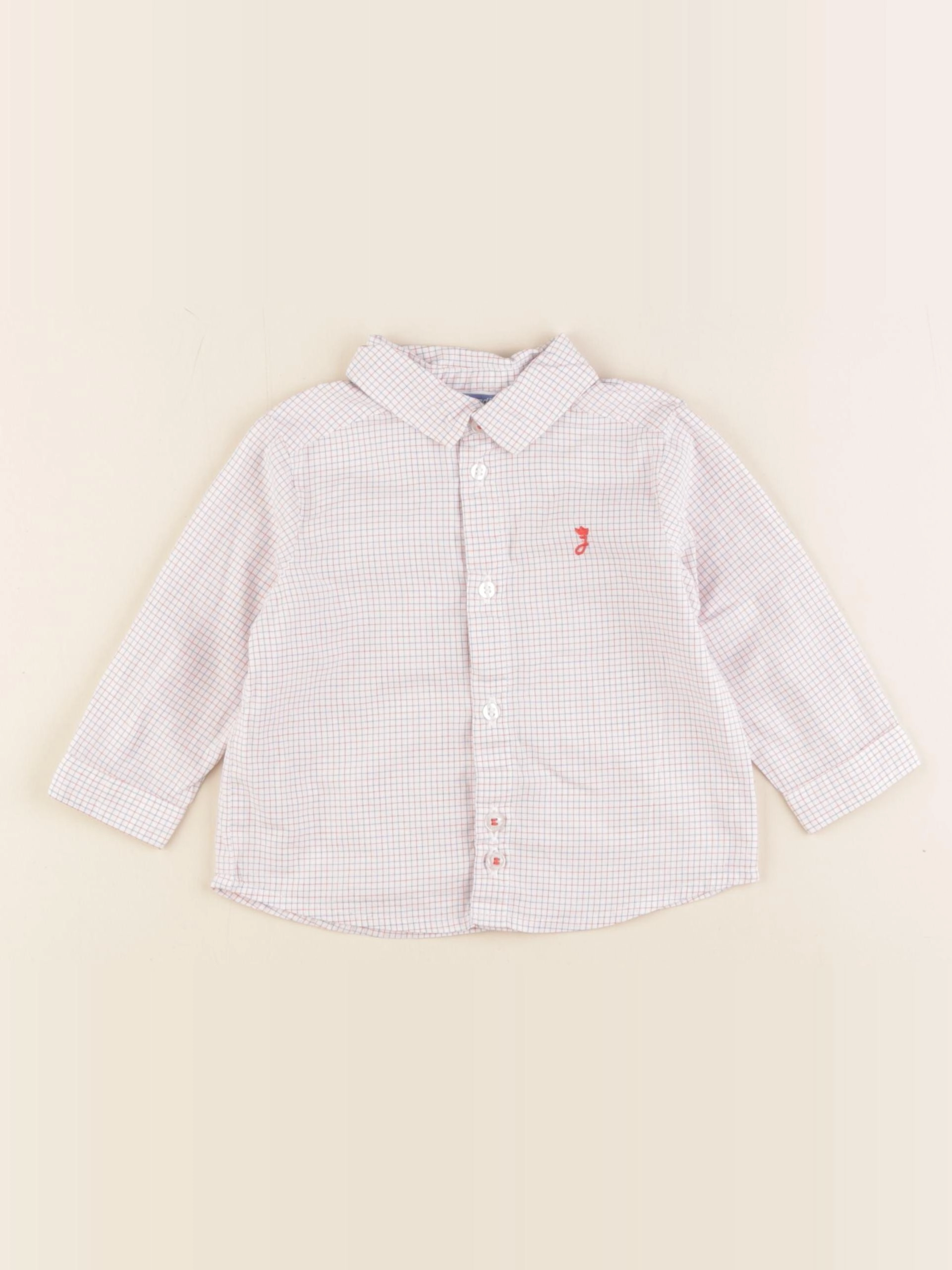 Jacadi - chemise blanc - 6 mois