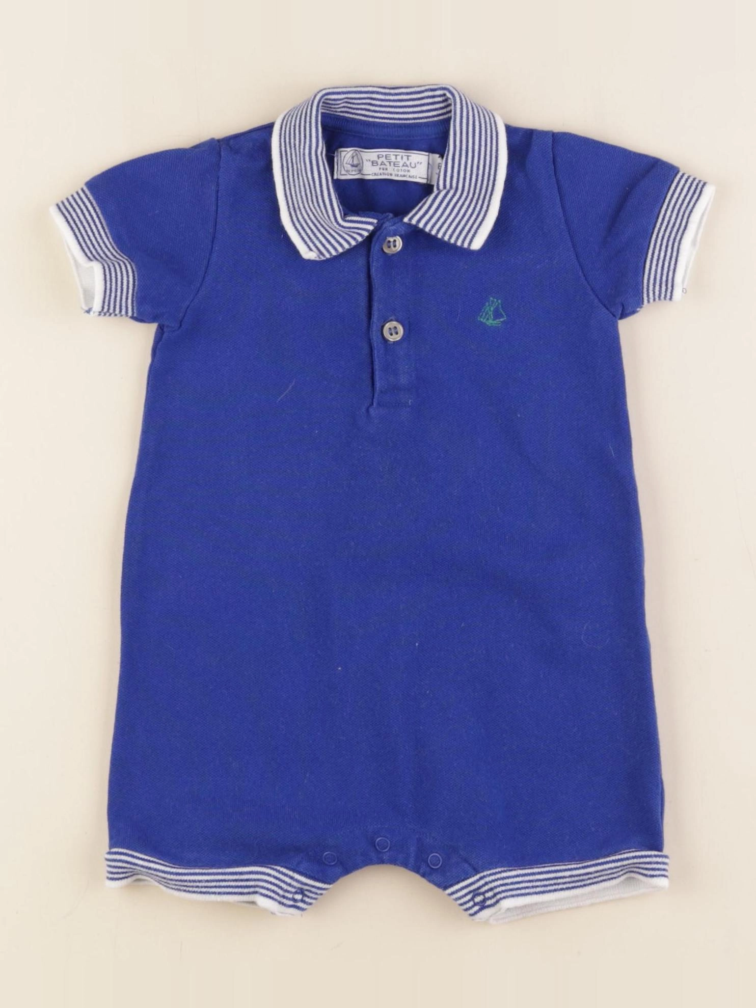 Petit Bateau - combinaison bleu - 6 mois