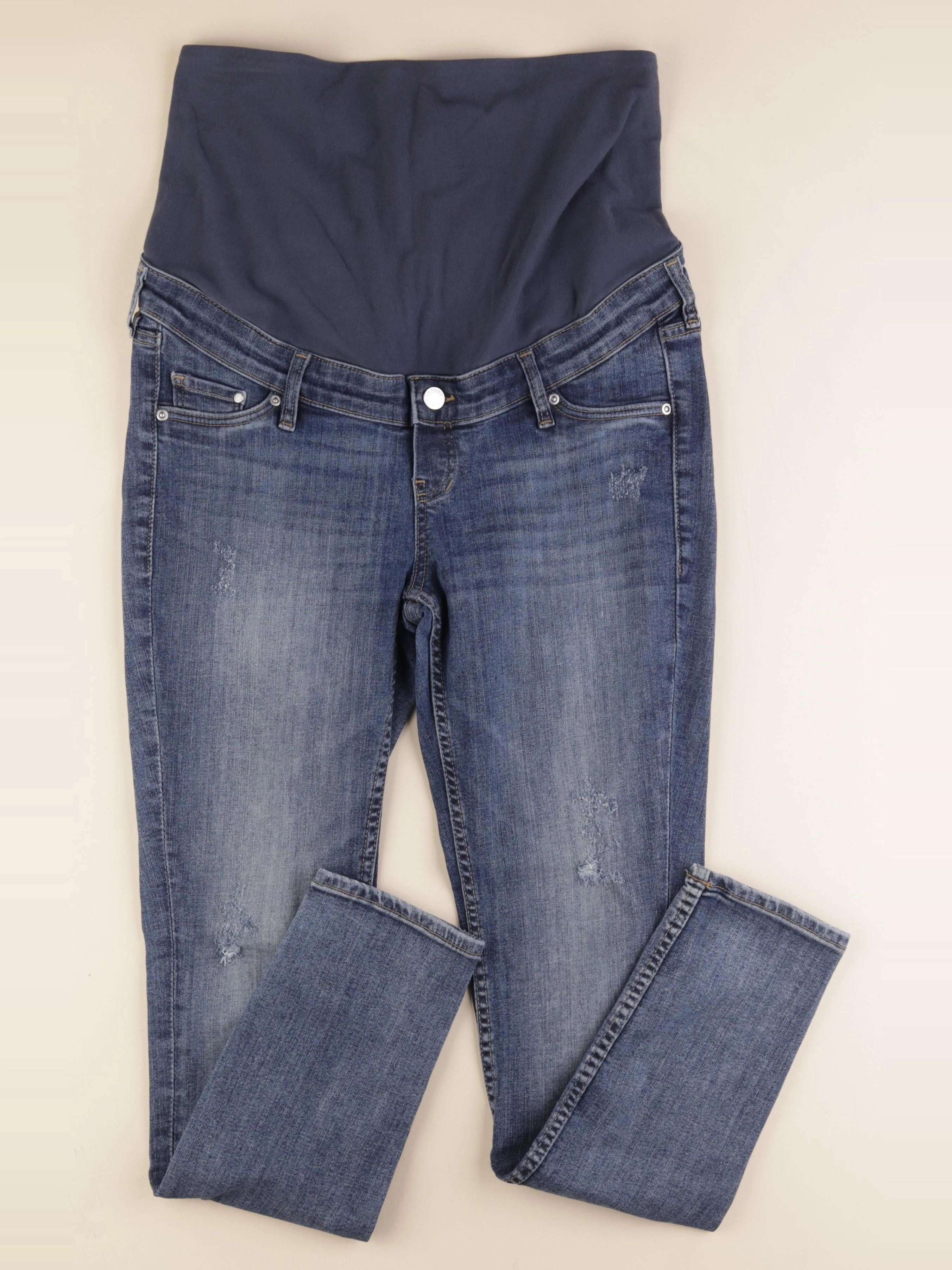 H&M - jean grossesse bleu - m
