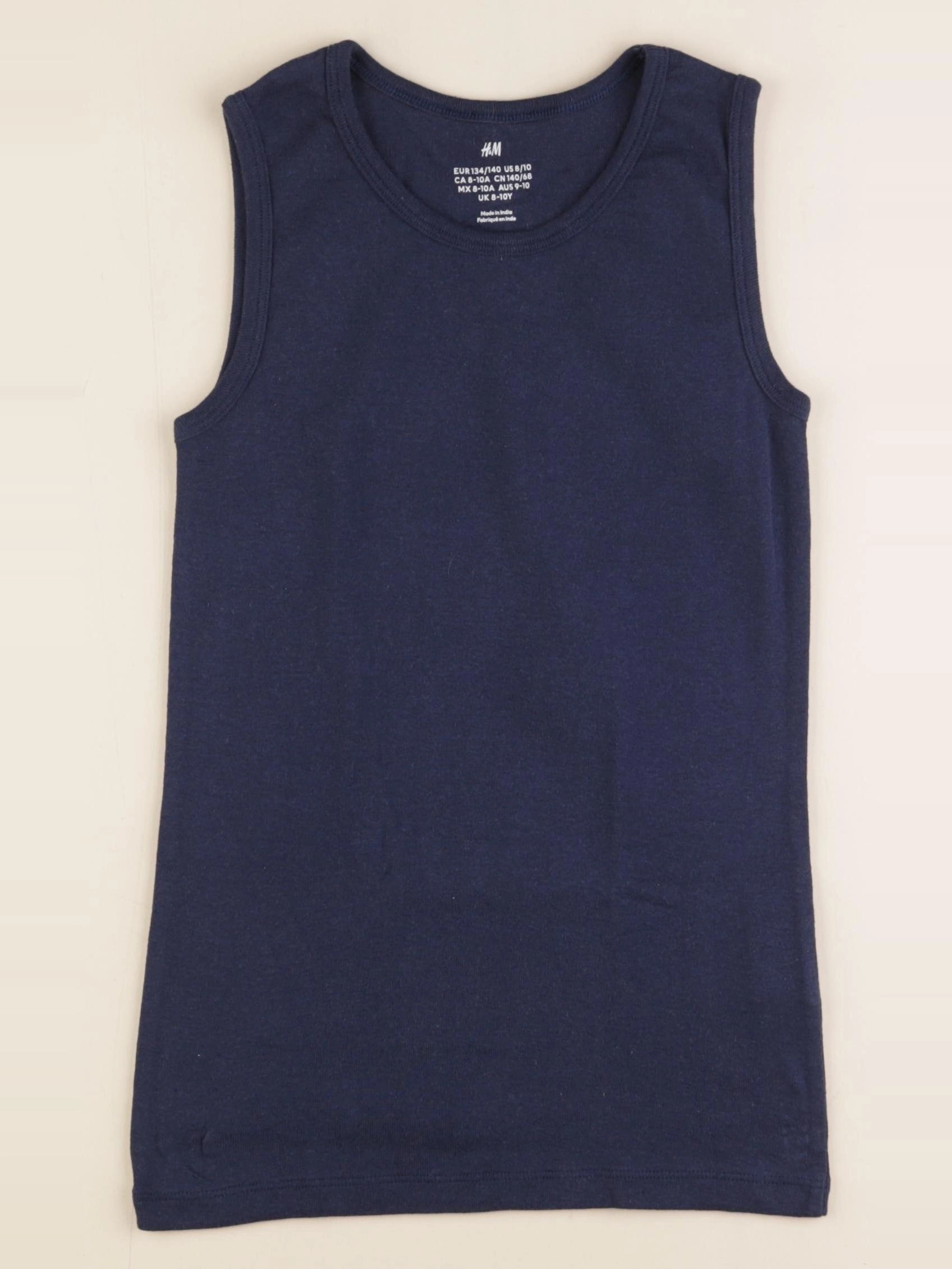 H&M - débardeur bleu - 8/10 ans