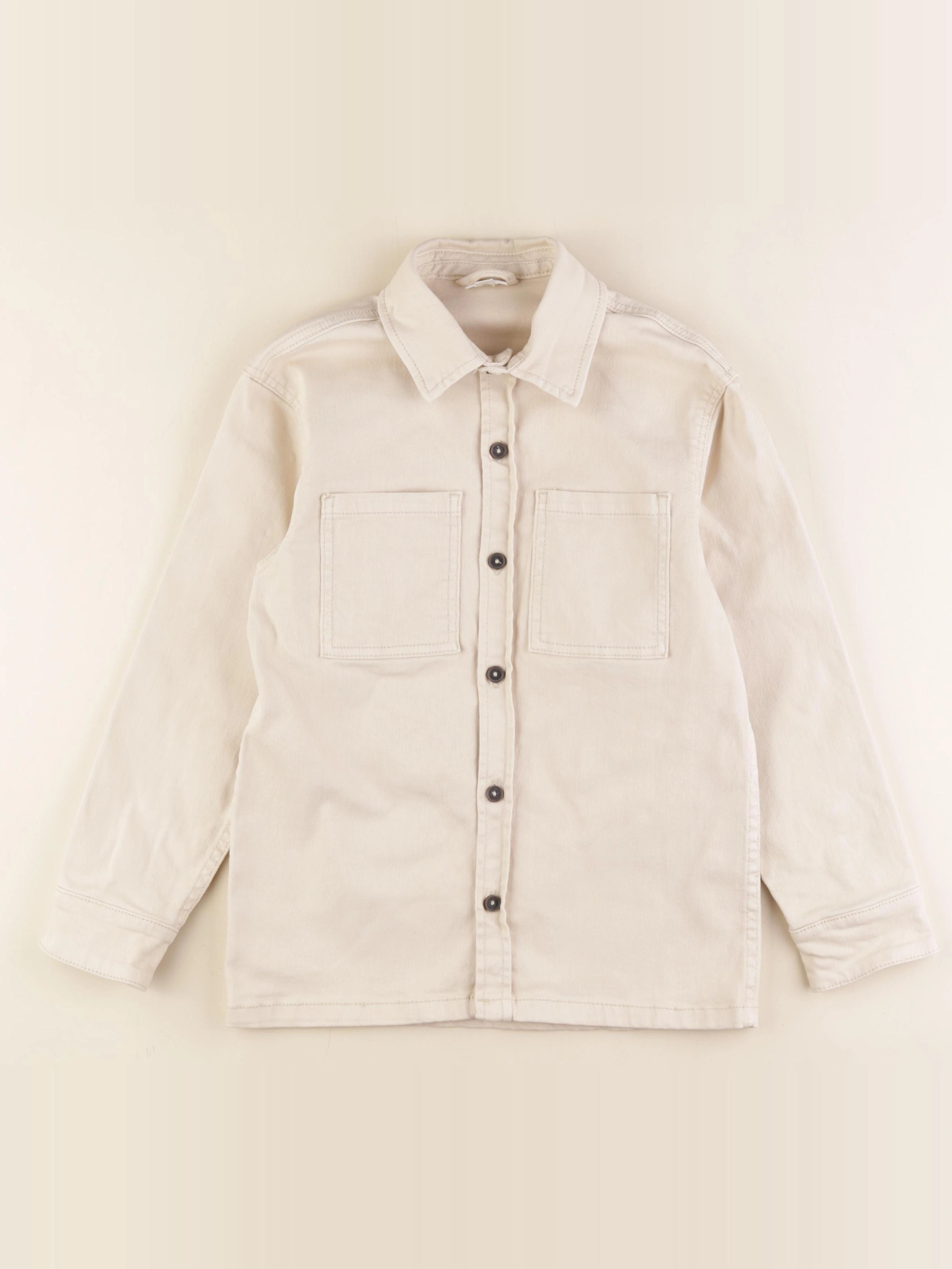 Vertbaudet - veste imprimé au dos beige - 10 ans