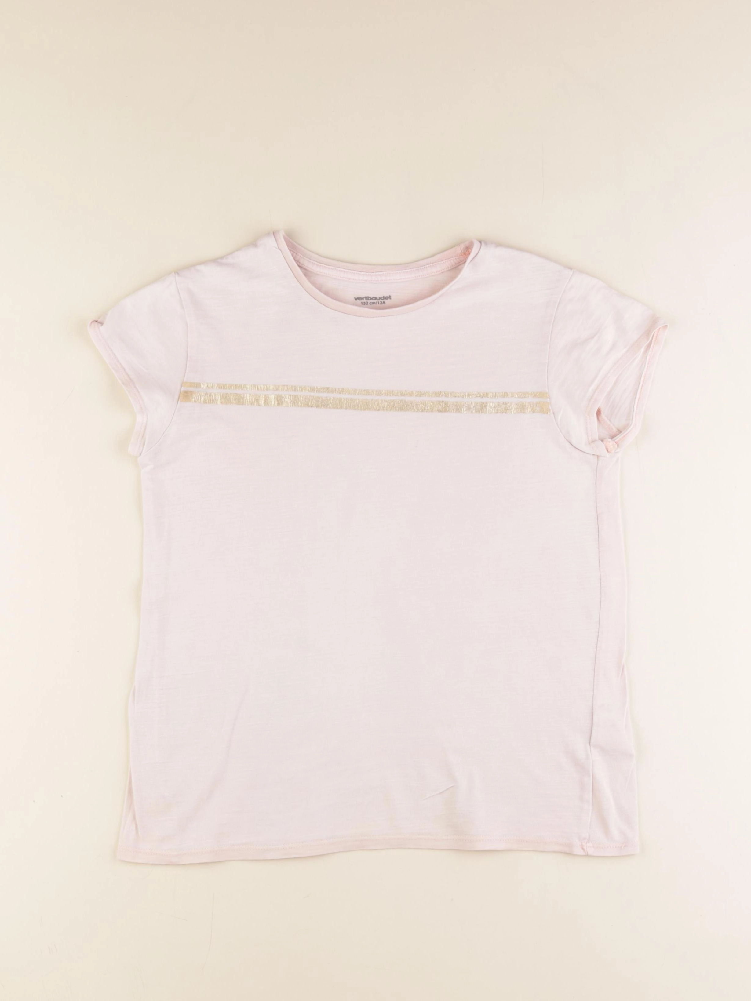 Vertbaudet - tee-shirt rose - 12 ans