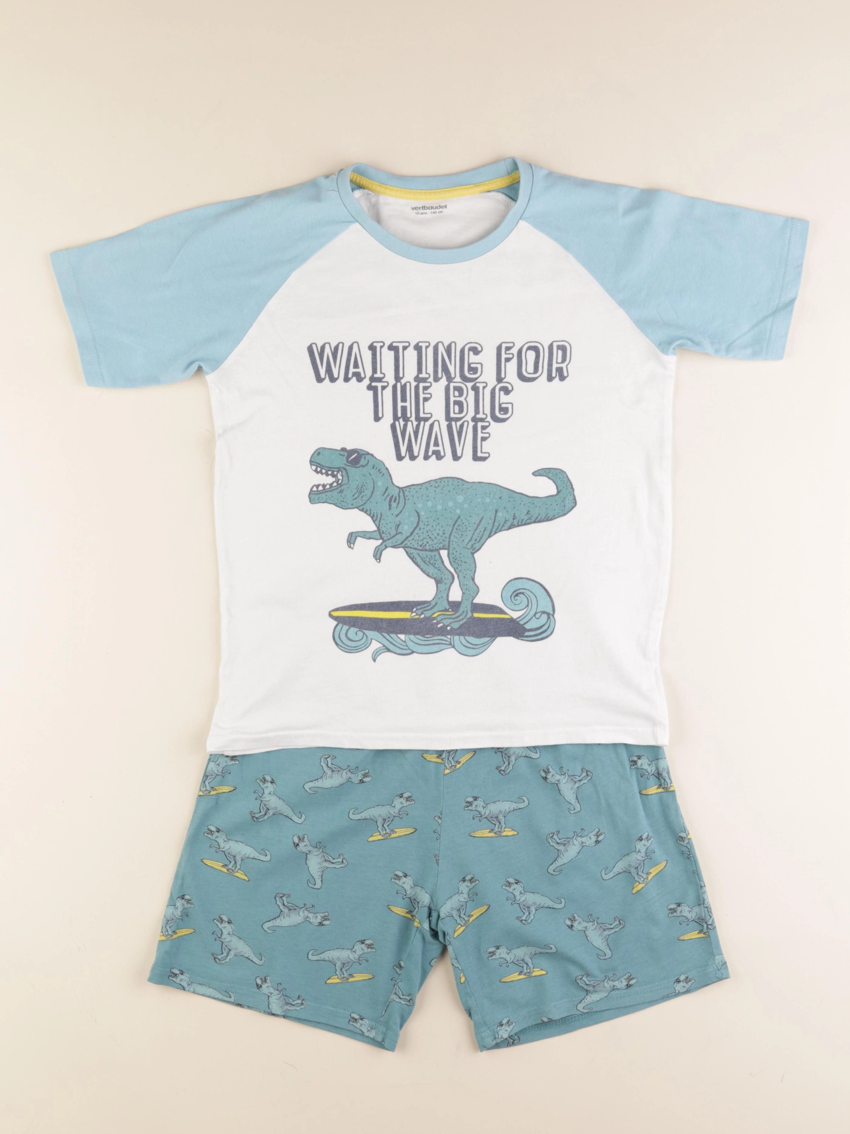 Vertbaudet - pyjama coton bleu - 10 ans