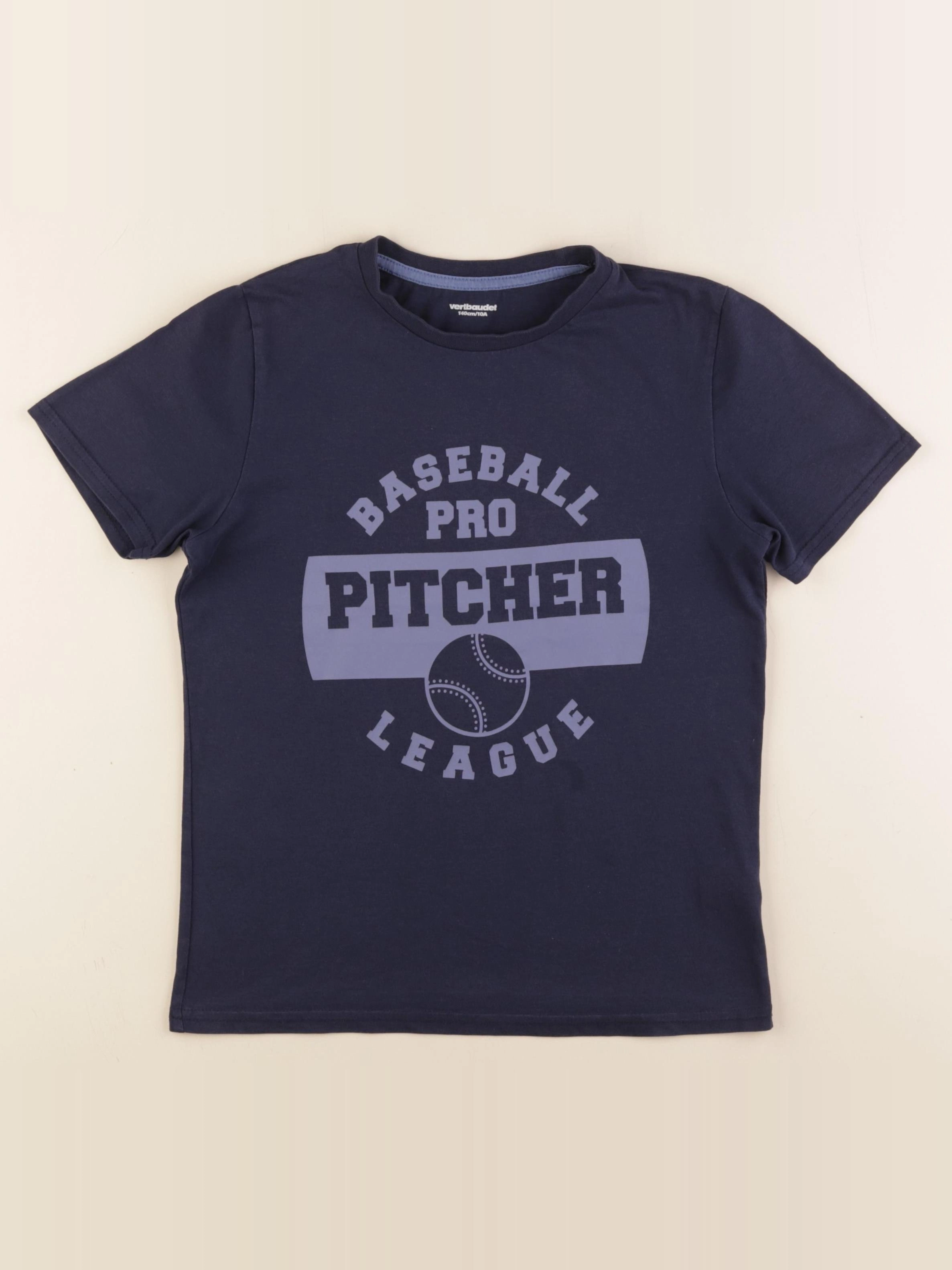 Vertbaudet - tee-shirt bleu - 10 ans