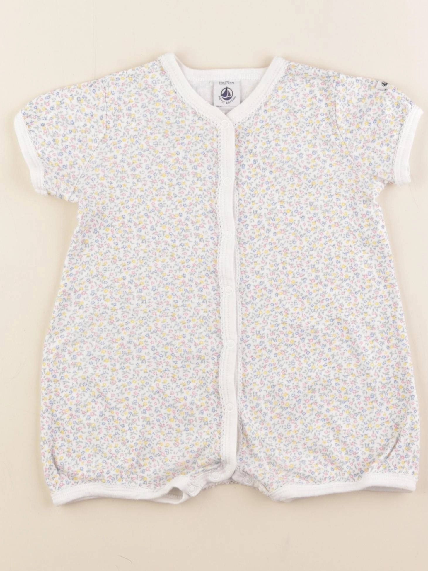 Petit Bateau - pyjama coton multicolore - 12 mois