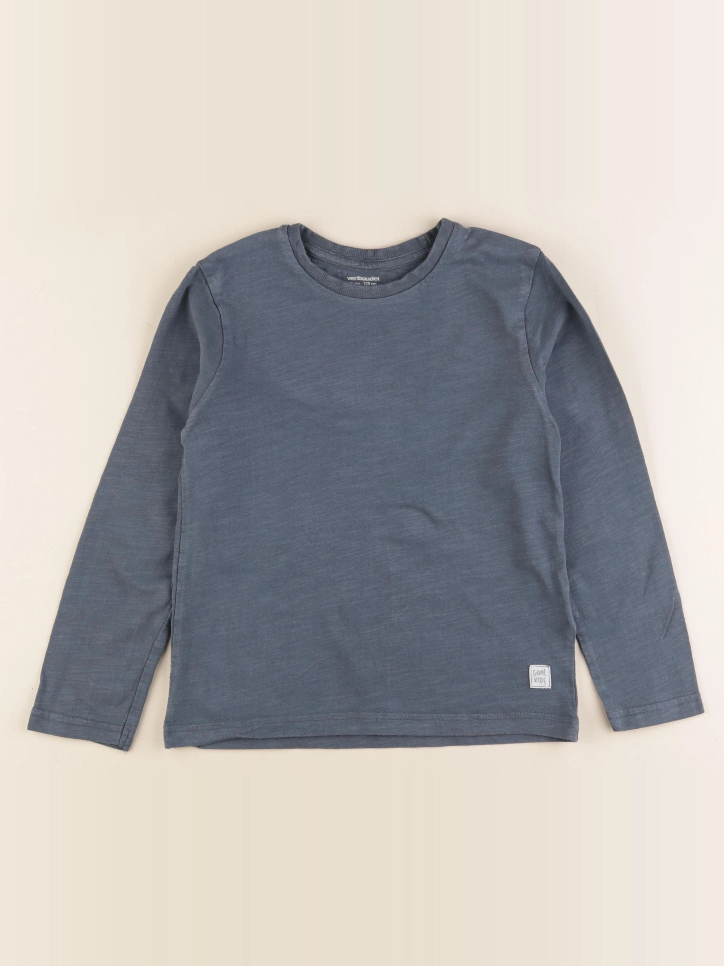 Vertbaudet - tee-shirt bleu - 8 ans