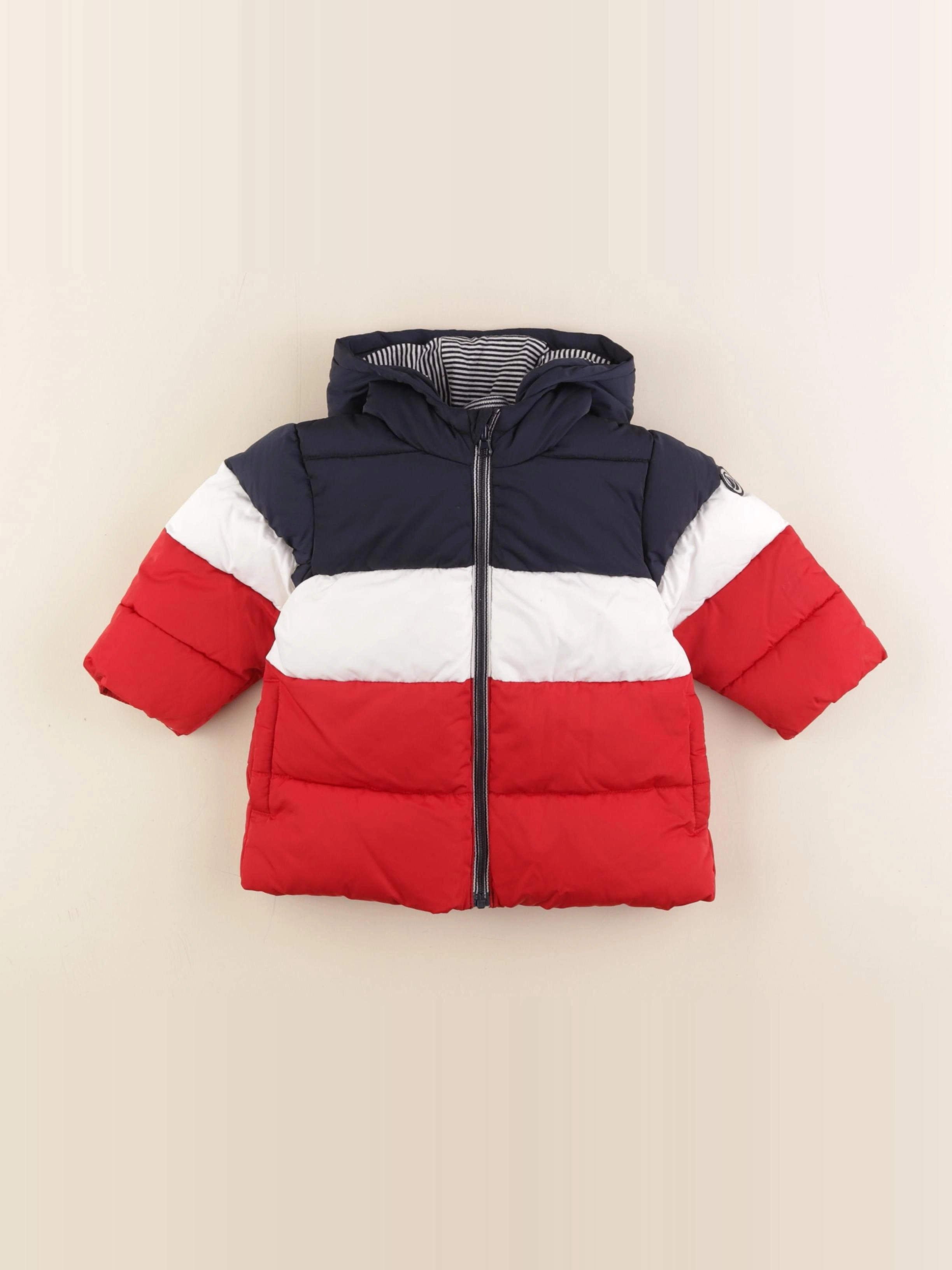 Petit Bateau - doudoune rouge - 6 mois