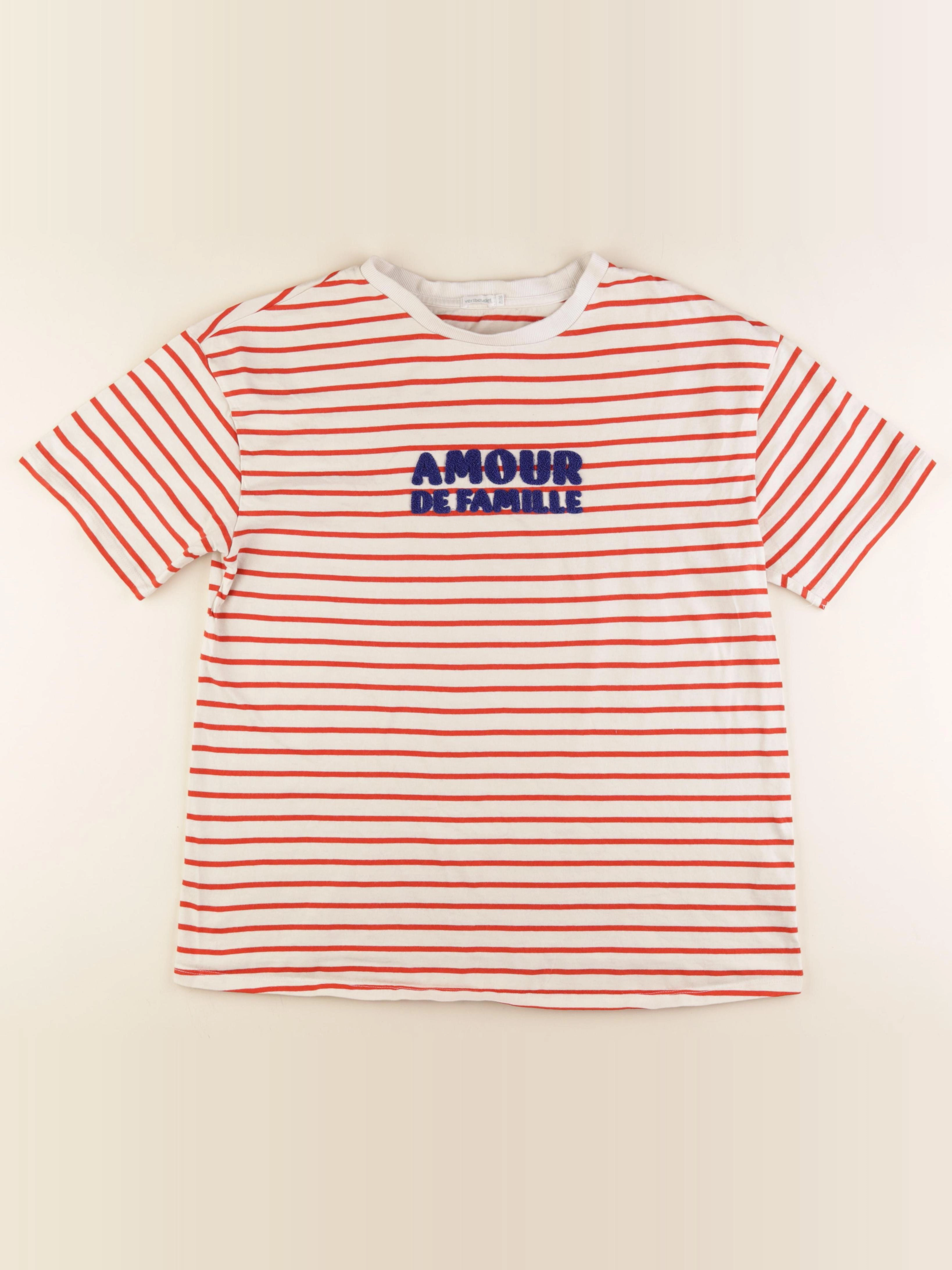 Vertbaudet - tee-shirt grossesse beige, rouge - 38 à 40