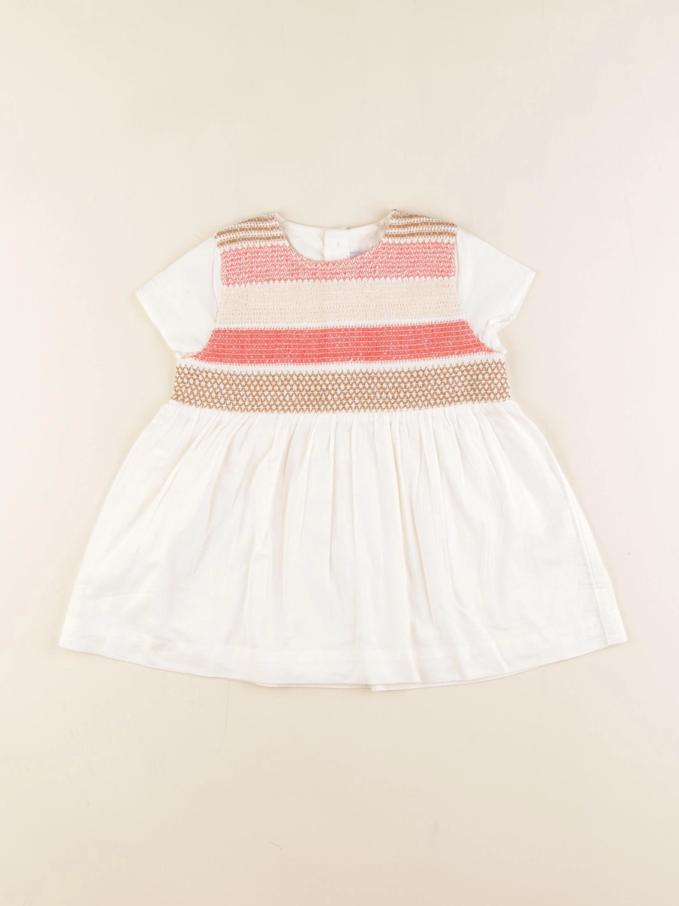 Petit Bateau - robe multicolore - 12 mois