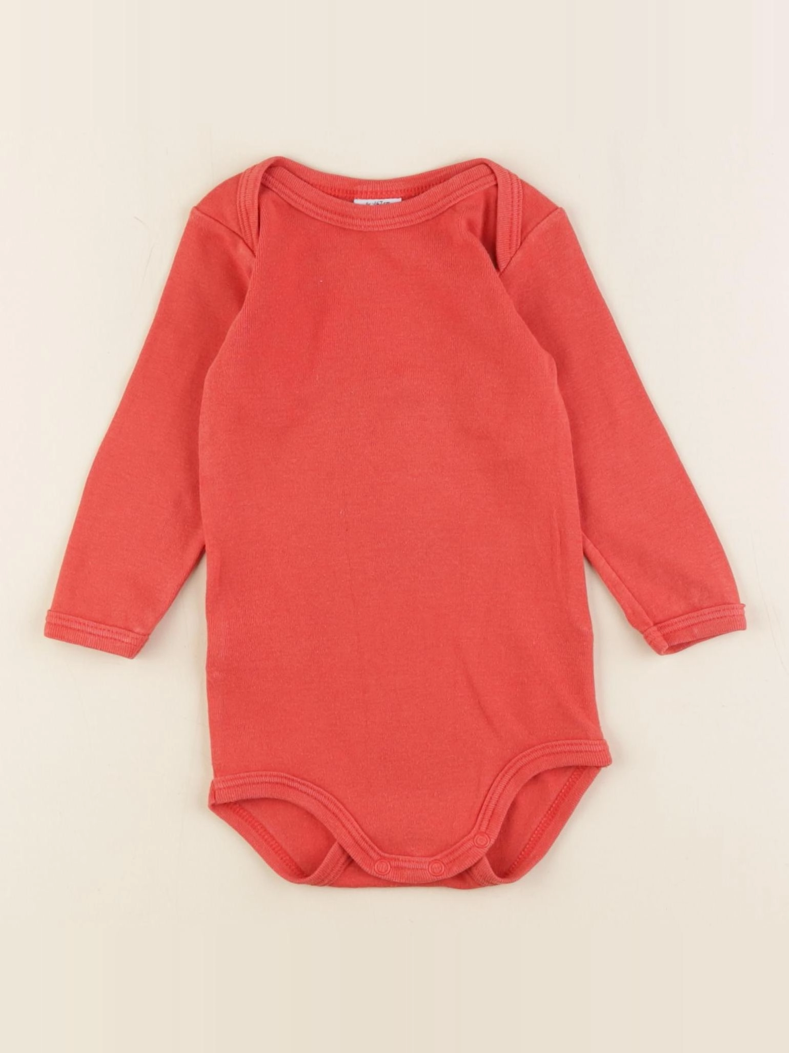 Petit Bateau - body rouge - 6 mois