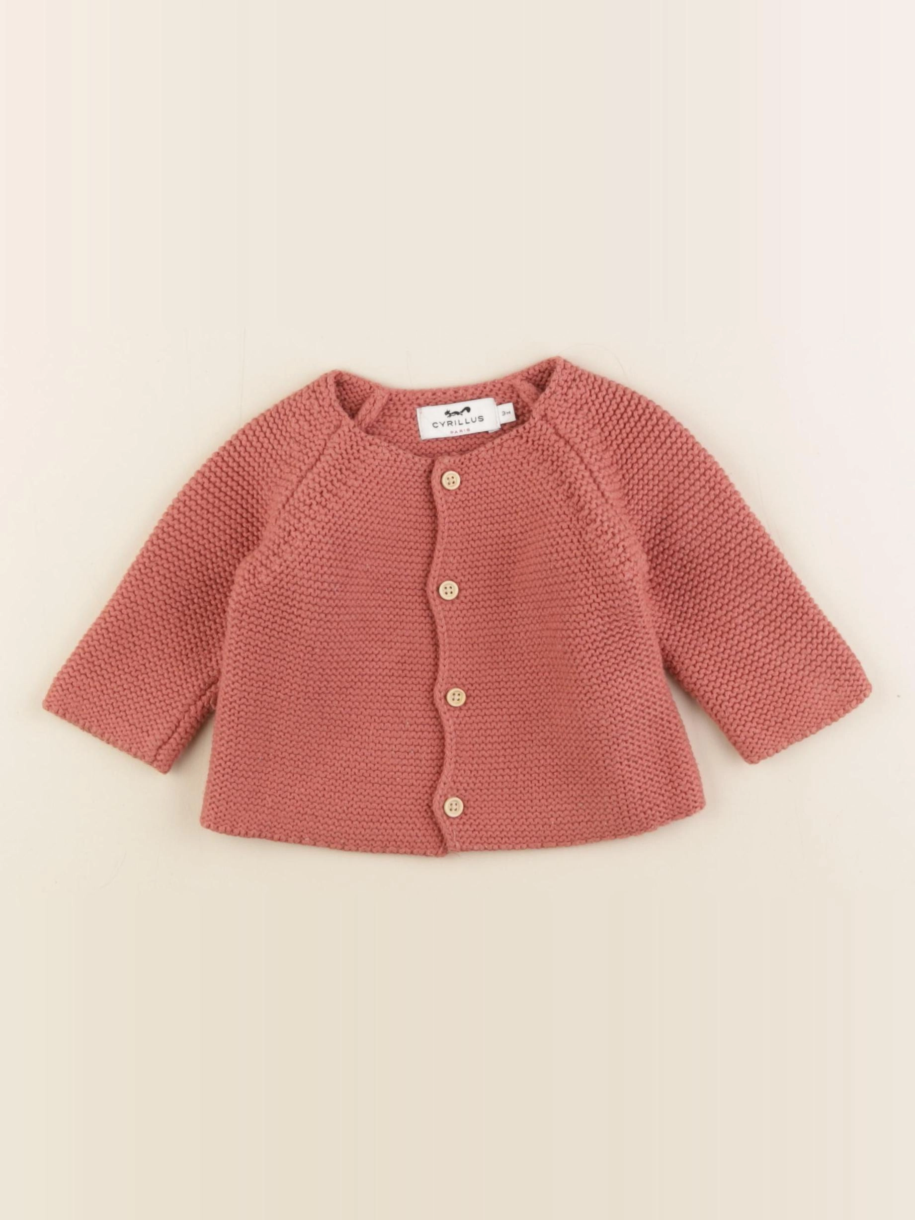 Cyrillus - gilet rose - 3 mois