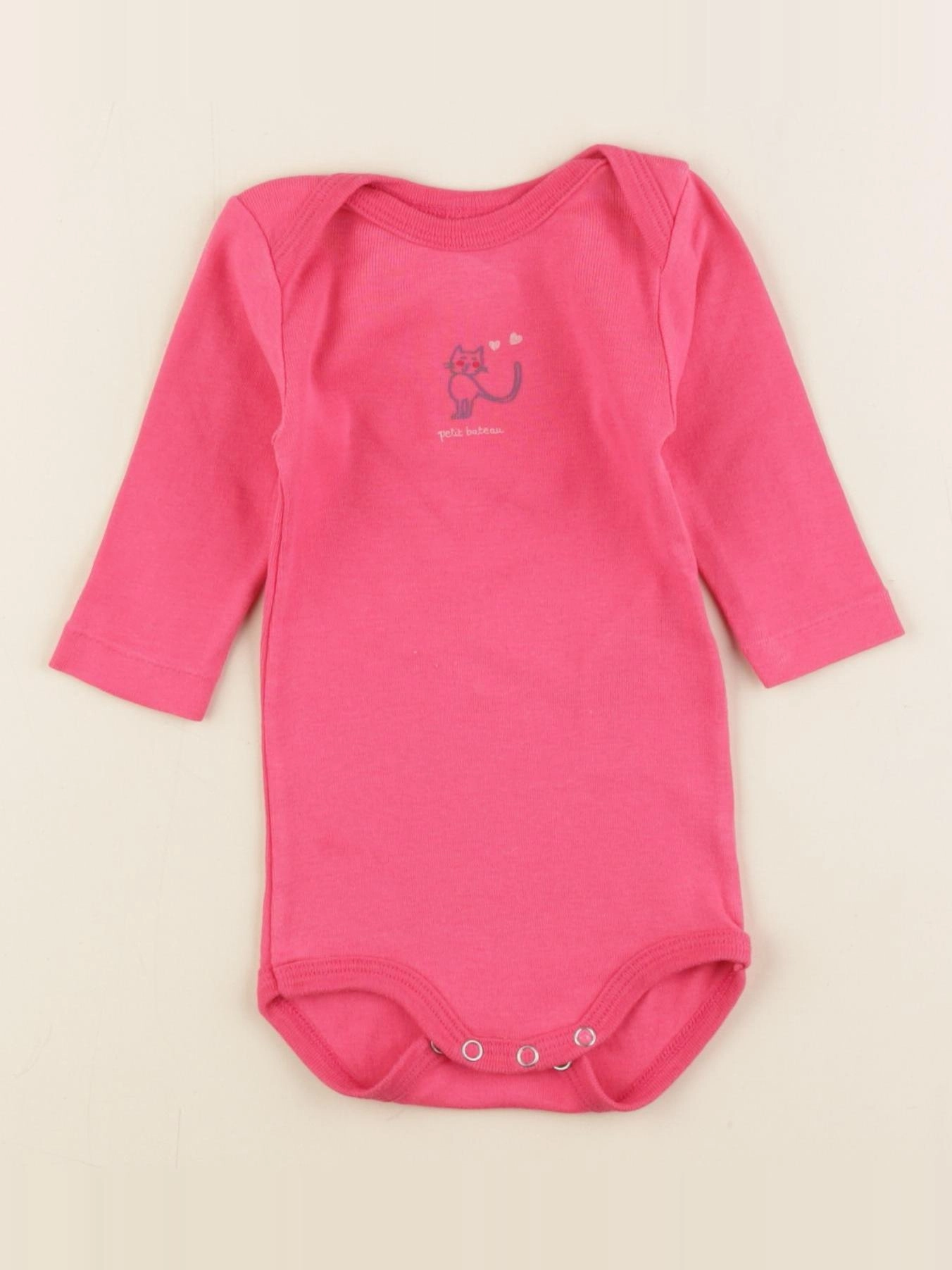 Petit Bateau - body rose - 3 mois