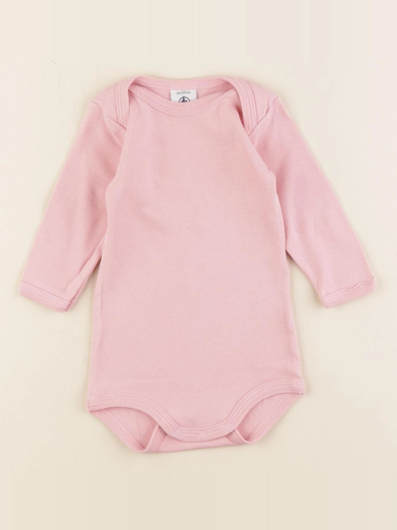 Petit Bateau - body rose - 3 mois