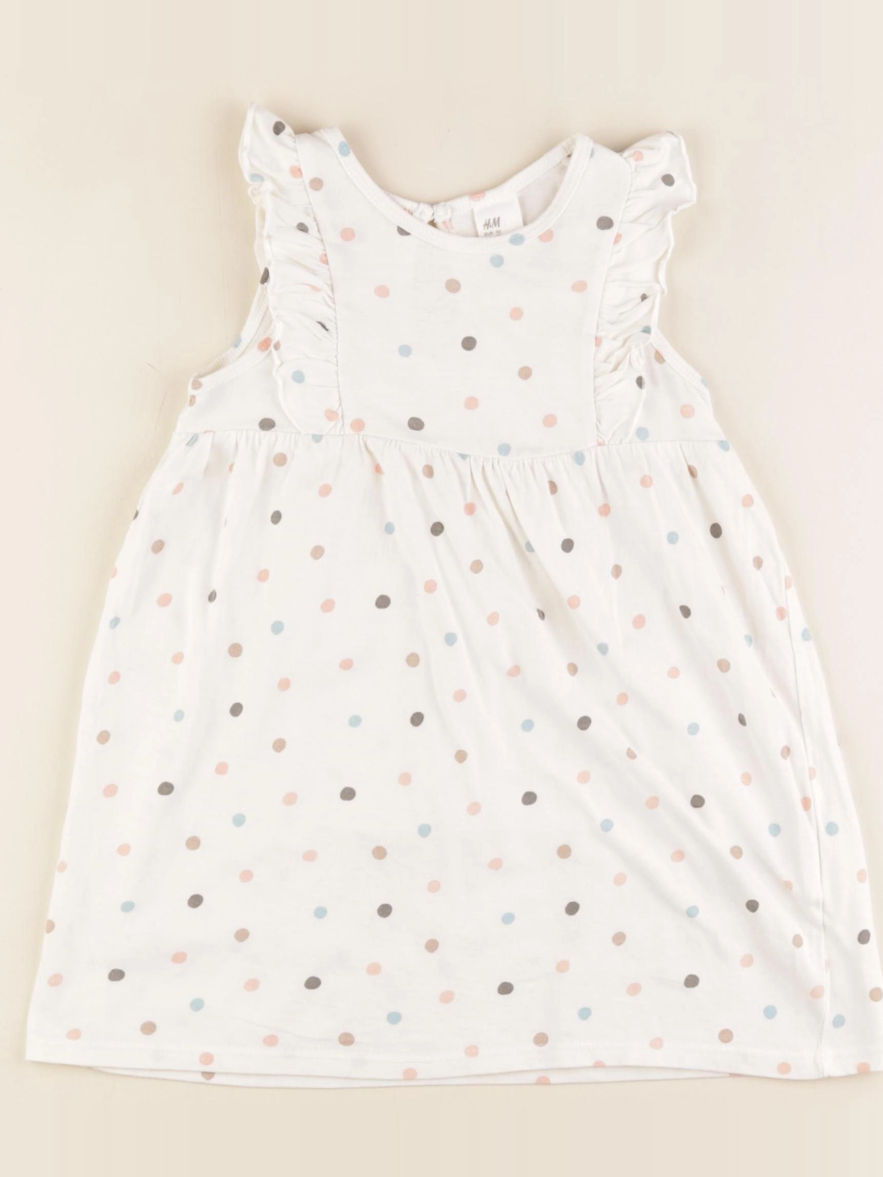 H&M - robe beige - 18/24 mois