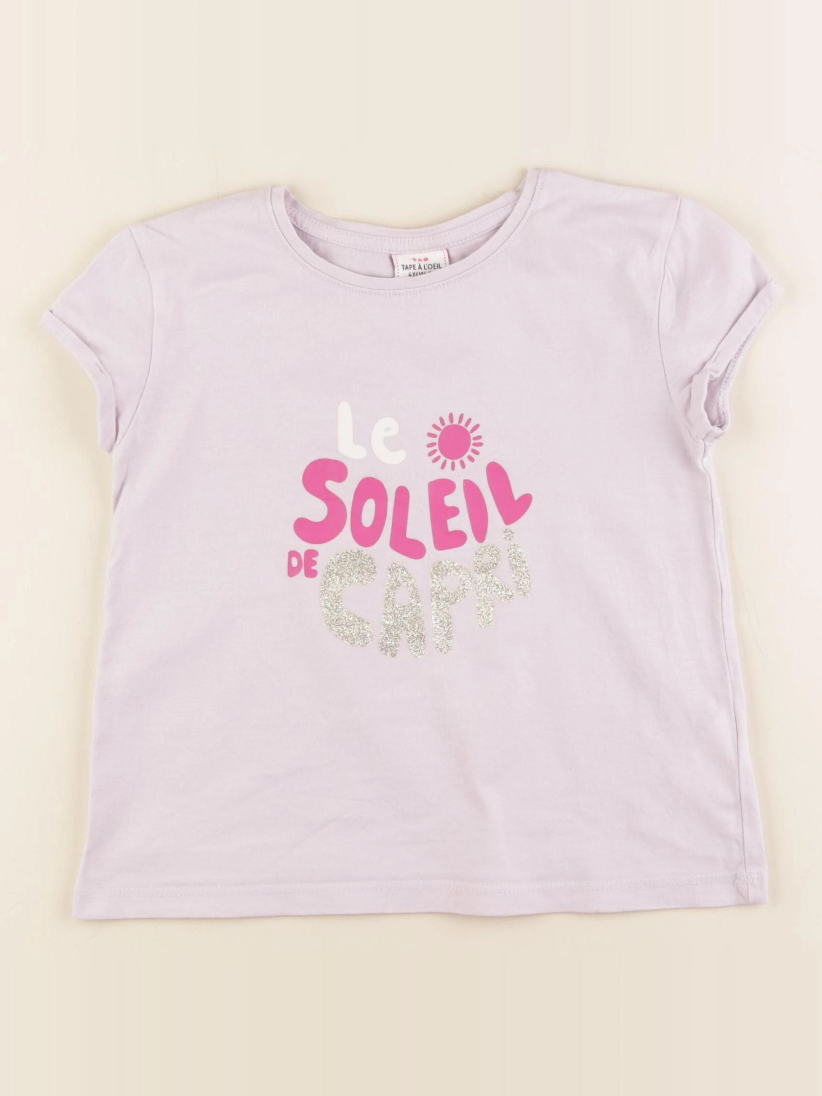 Tape à l'oeil - tee-shirt rose, or - 4 ans