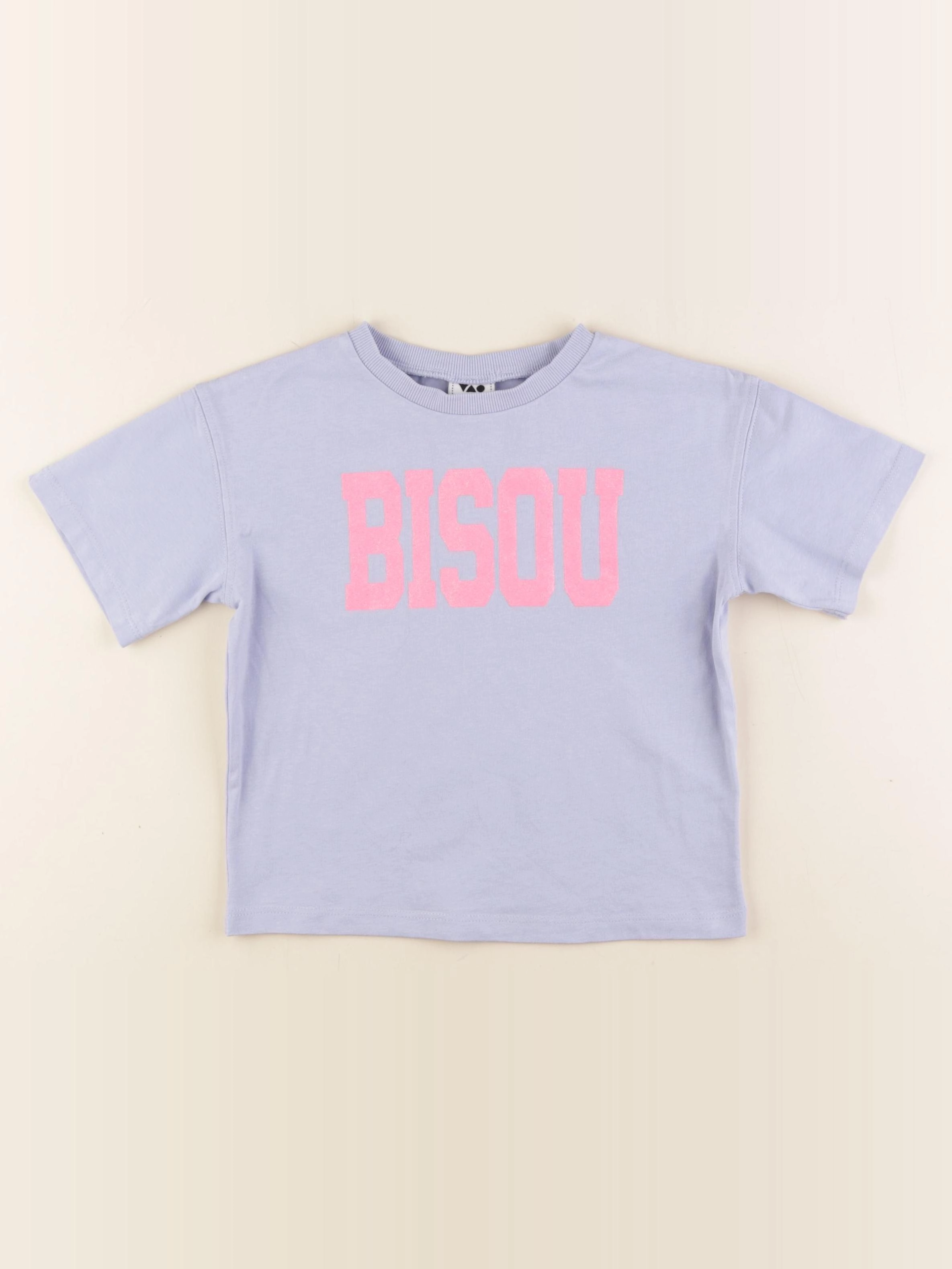 Tape à l'oeil - tee-shirt bleu, rose - 4 ans