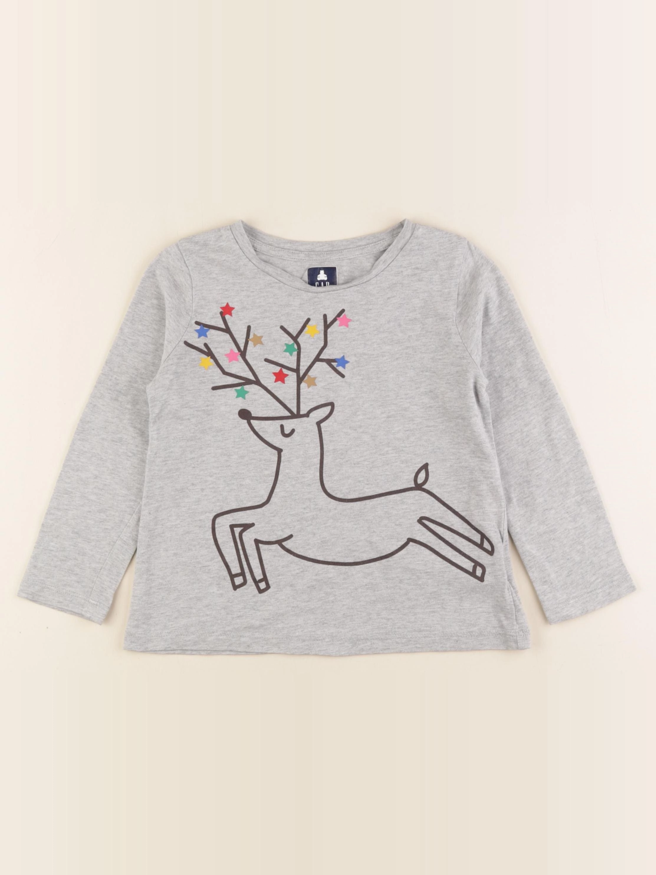 GAP - tee-shirt gris - 4 ans