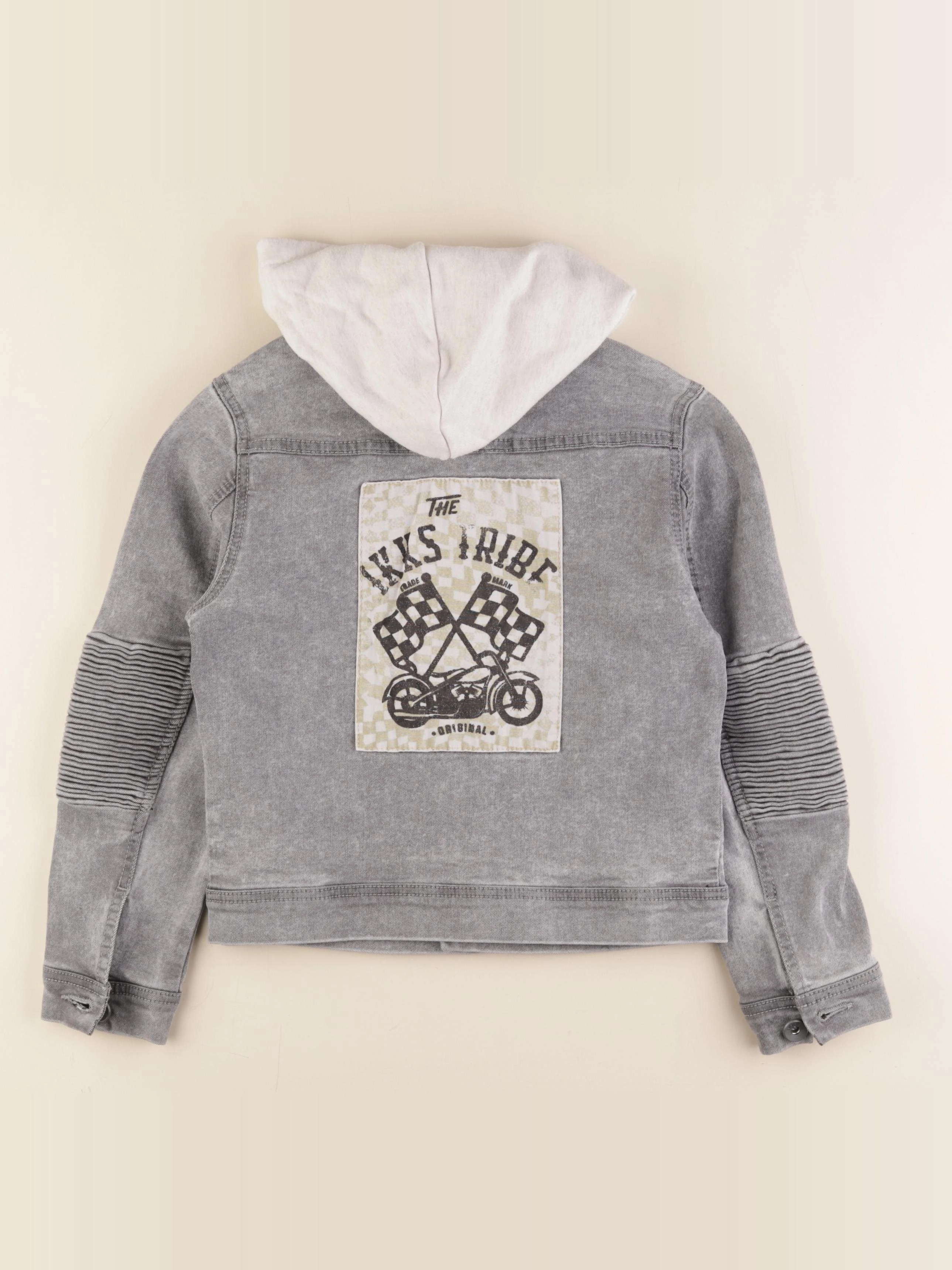 IKKS - veste imprimé au dos gris - 8 ans