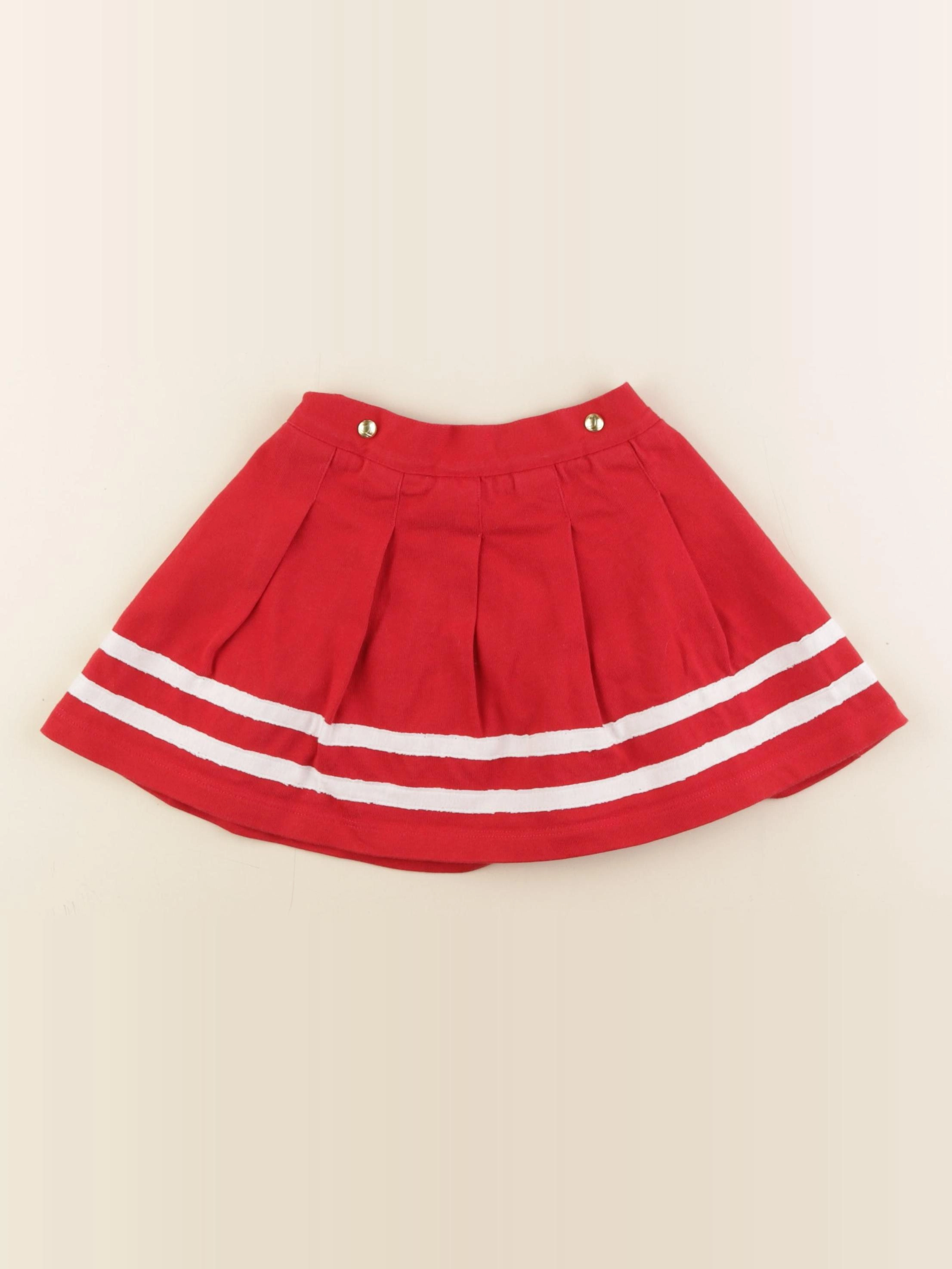 Petit Bateau - jupe rouge - 3 ans