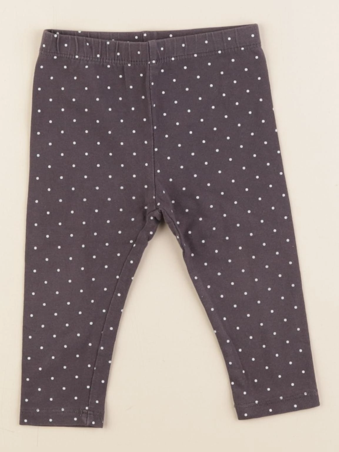 Vertbaudet - legging gris - 9 mois