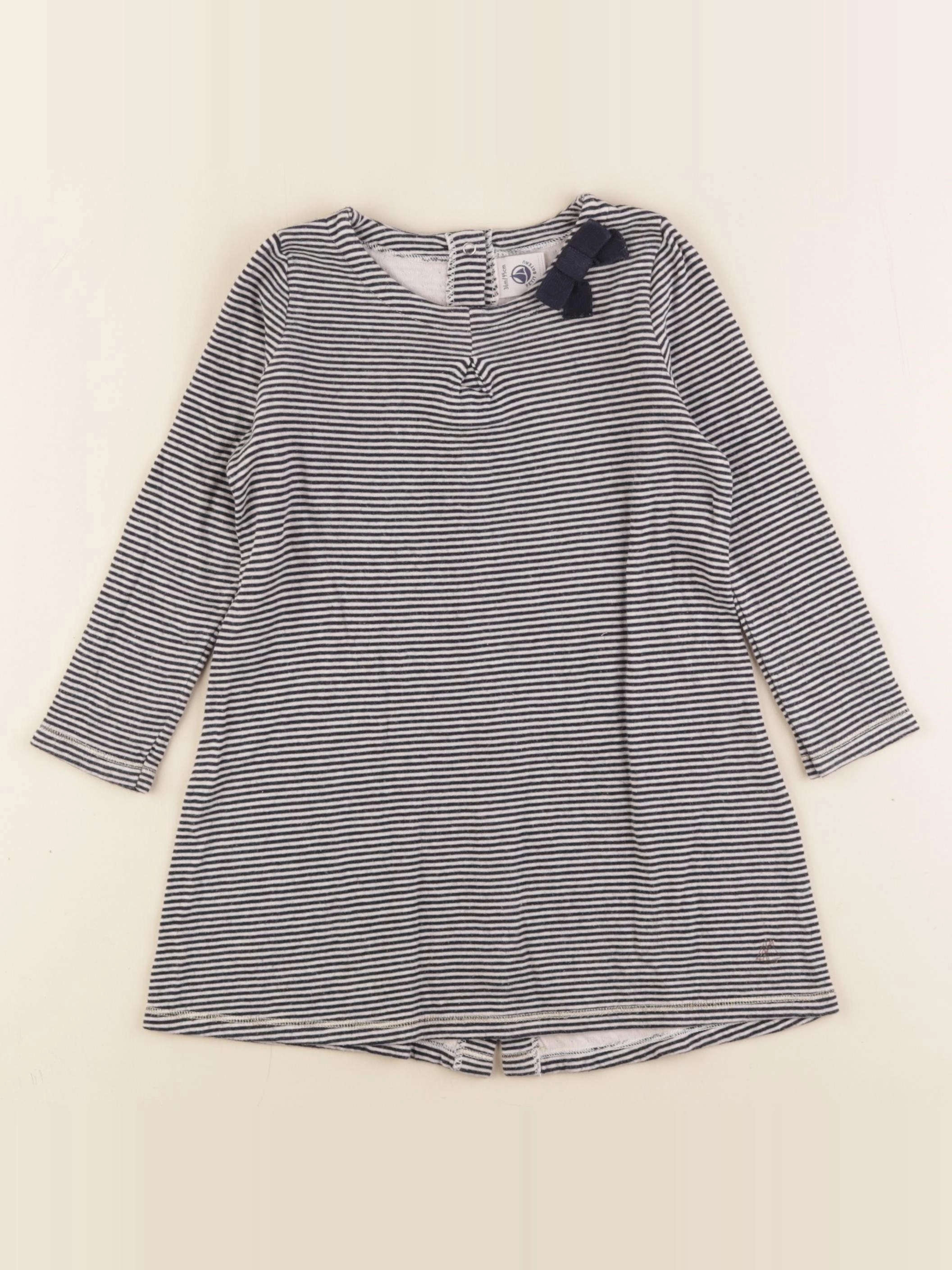 Petit Bateau - robe multicolore - 36 mois
