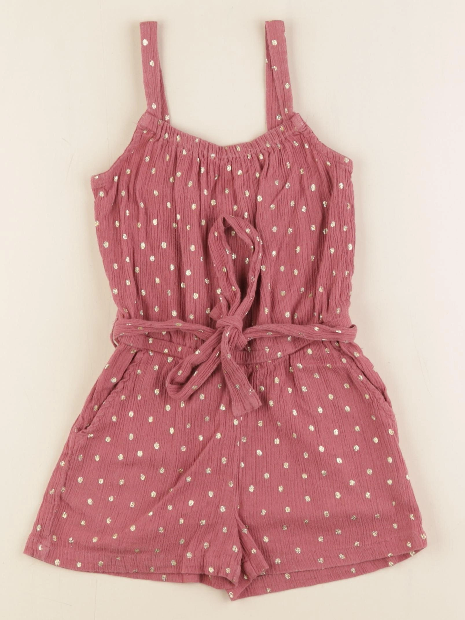 Monoprix - combinaison rose, or - 3 ans