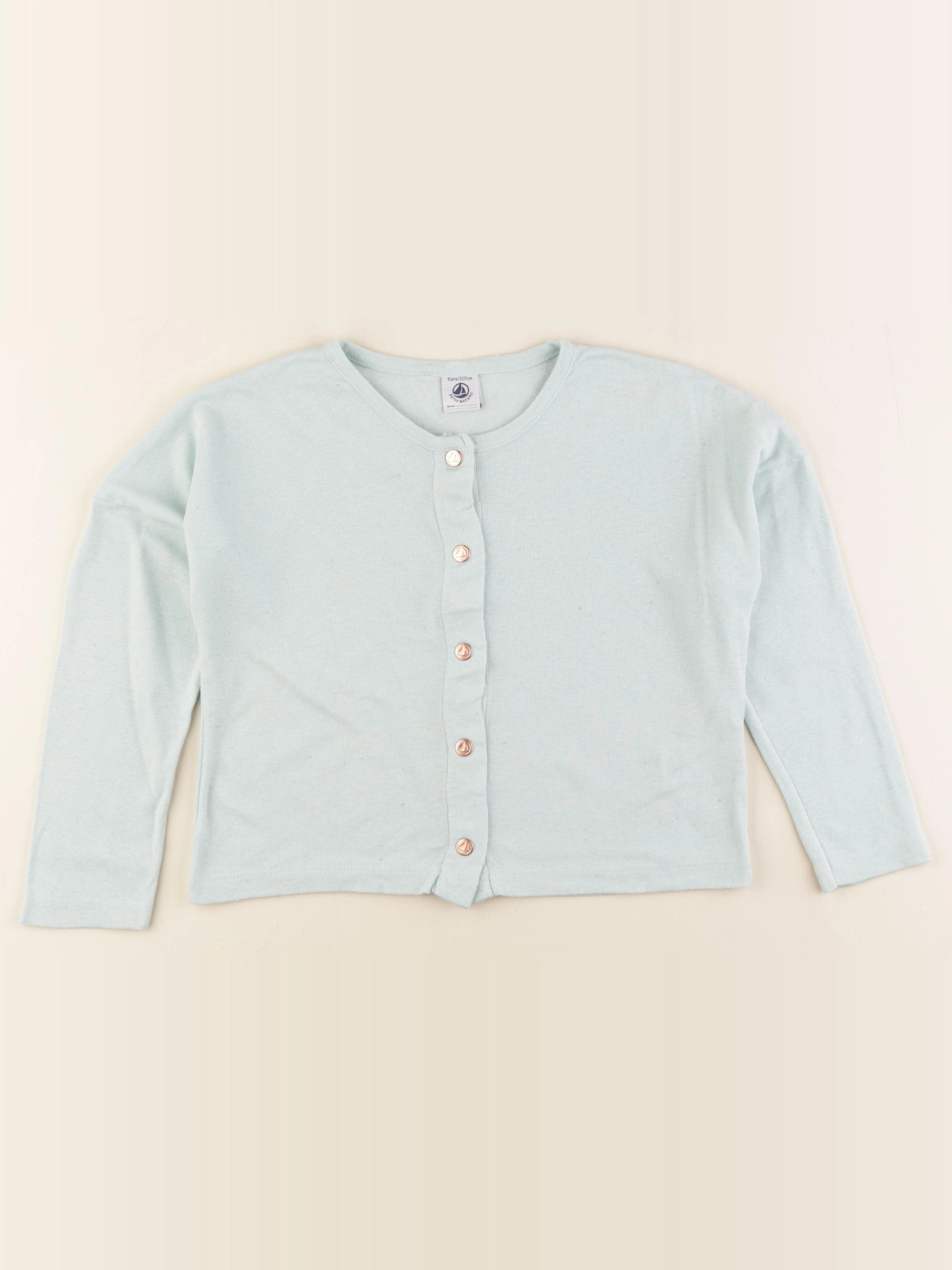 Petit Bateau - tee-shirt vert - 5 ans
