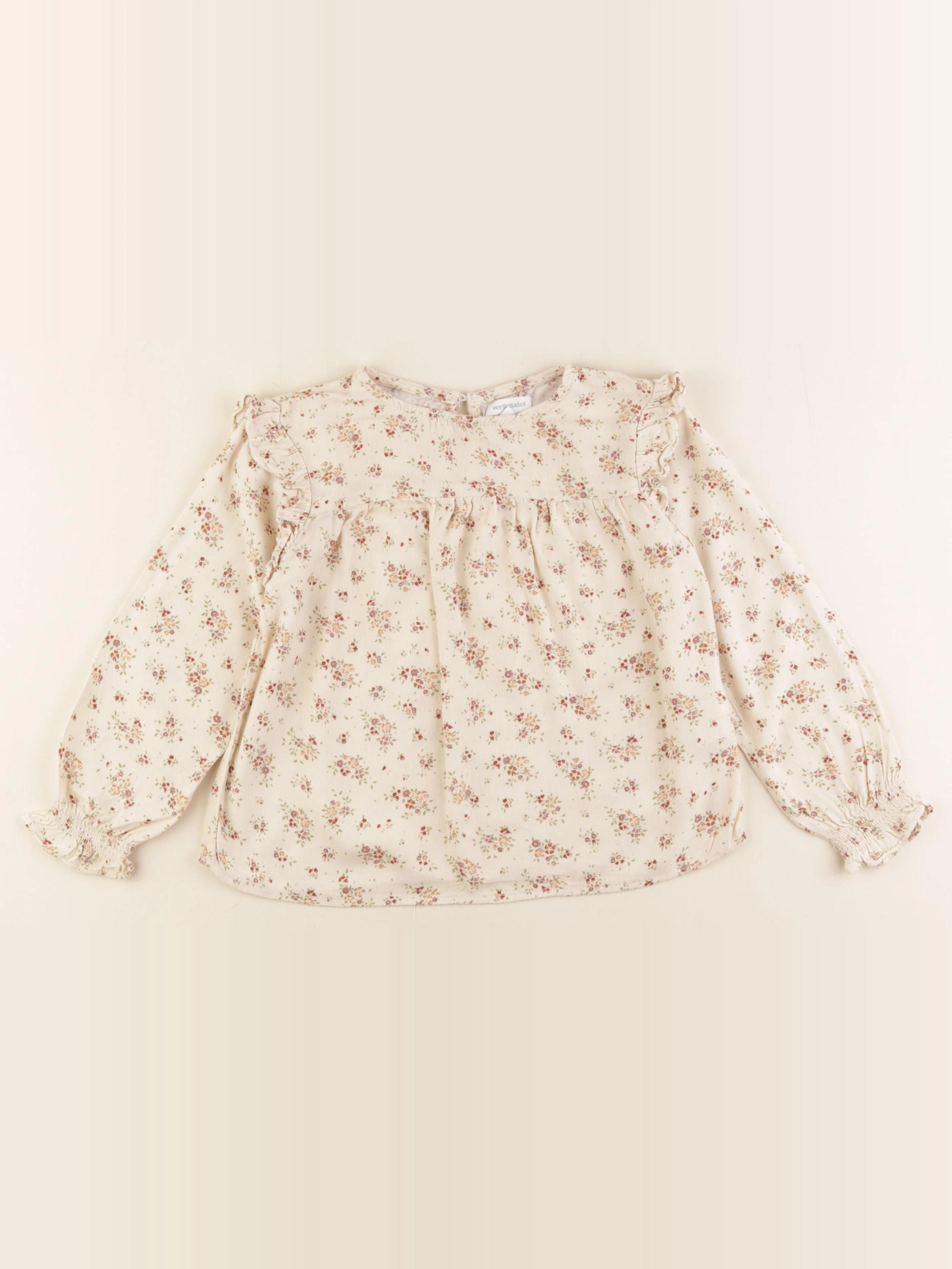 Vertbaudet - blouse beige - 5 ans