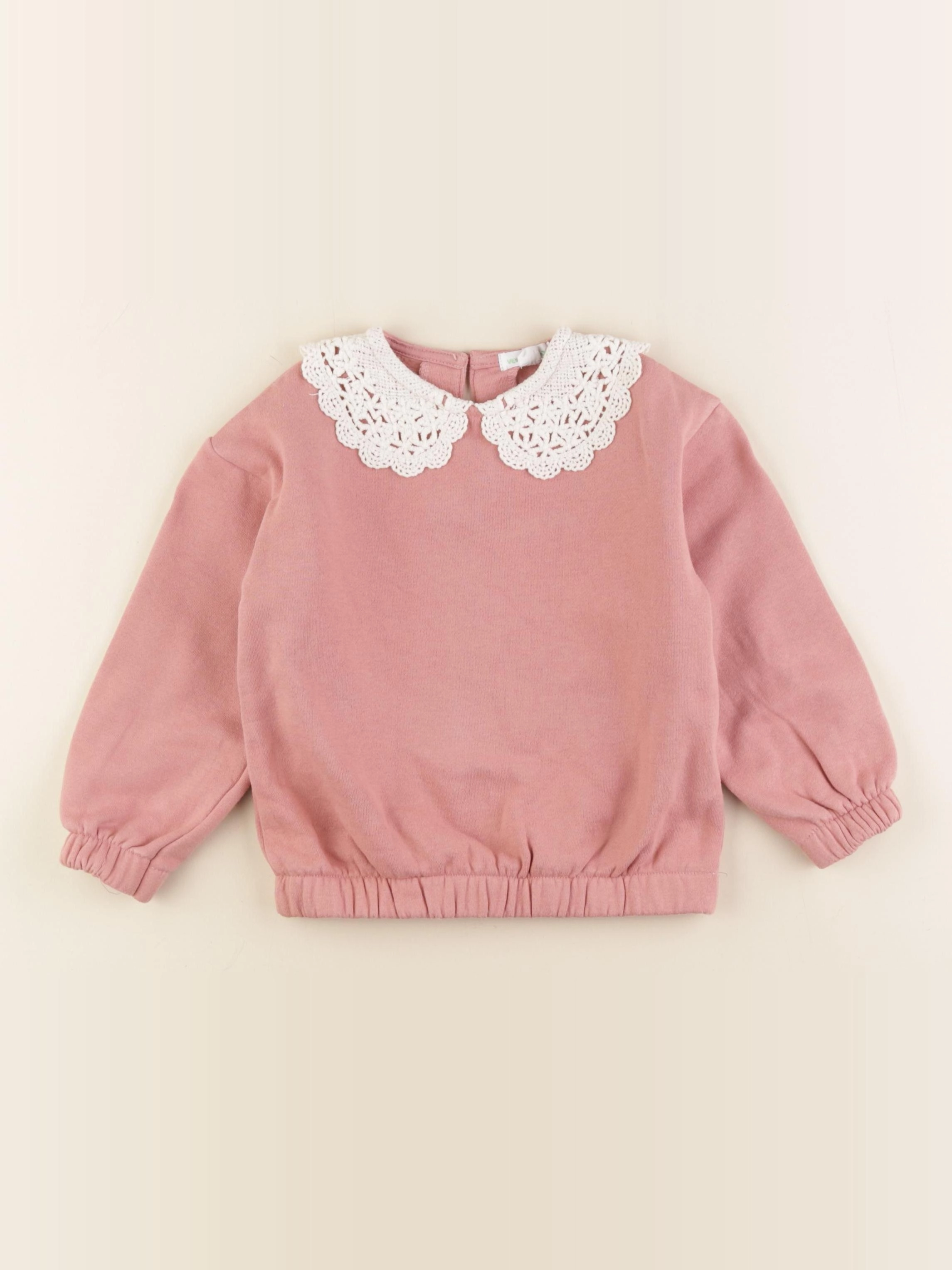 Vertbaudet - sweat rose - 4 ans