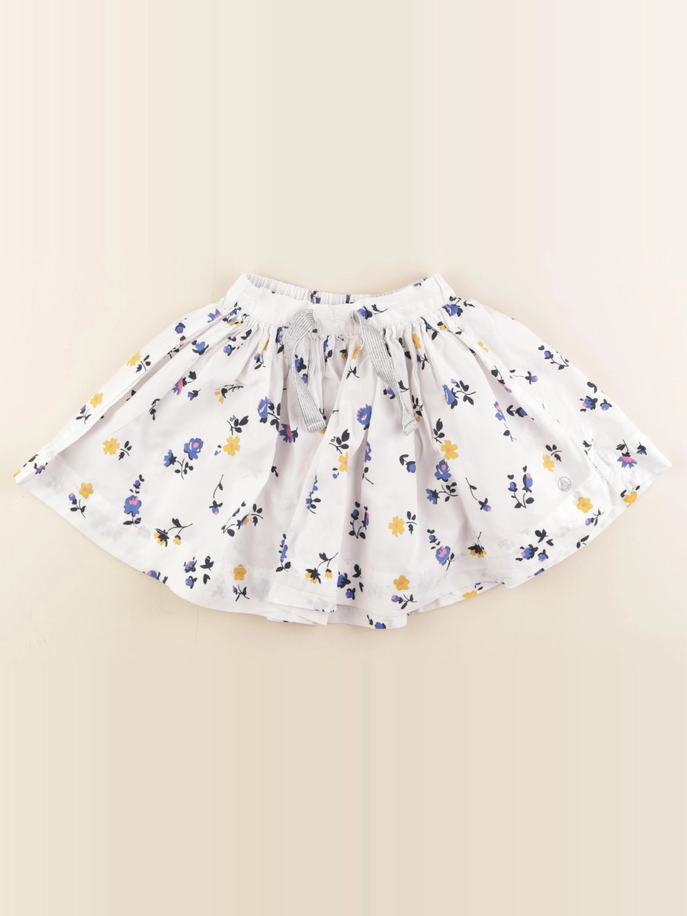 Petit Bateau - jupe blanc, bleu - 4 ans
