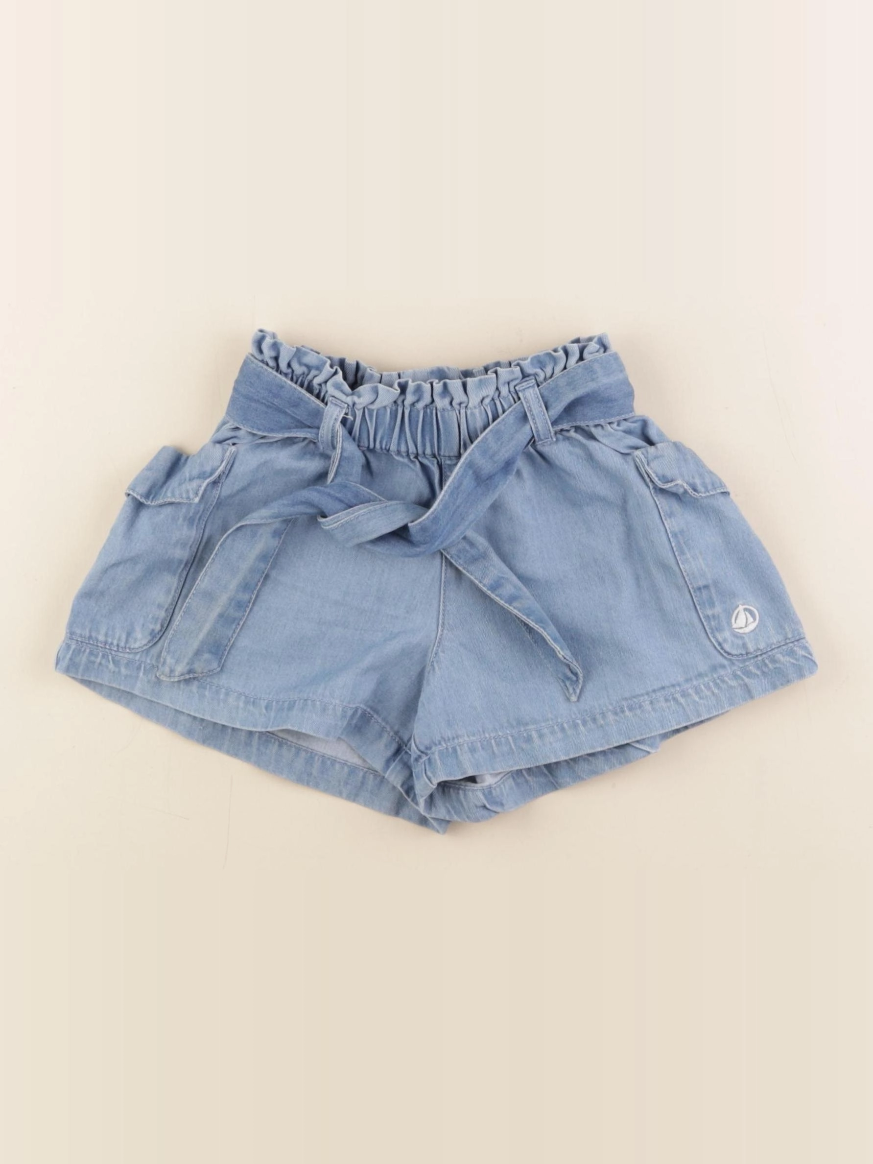 Petit Bateau - short bleu - 4 ans