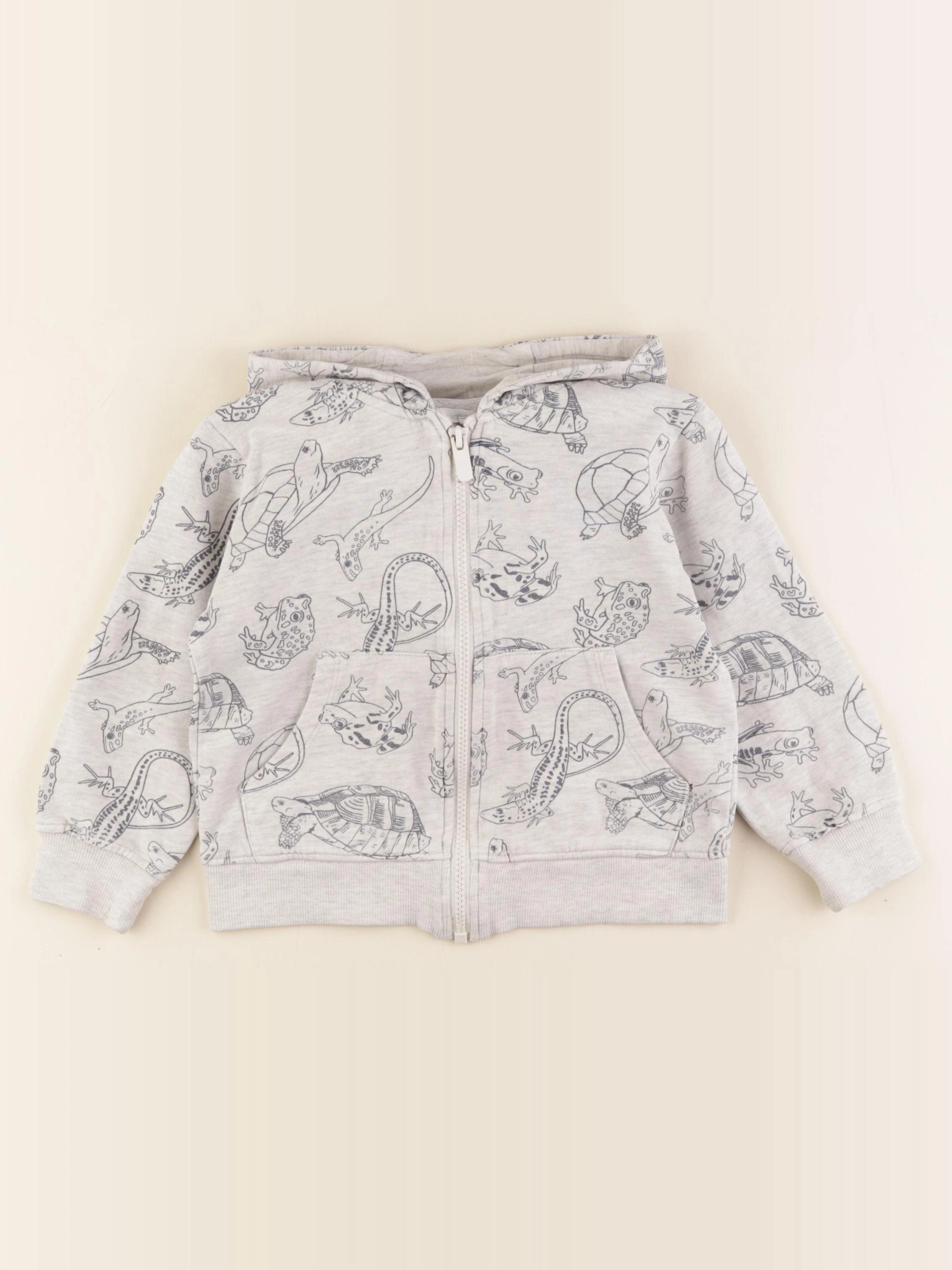 Vertbaudet - sweat gris - 4 ans