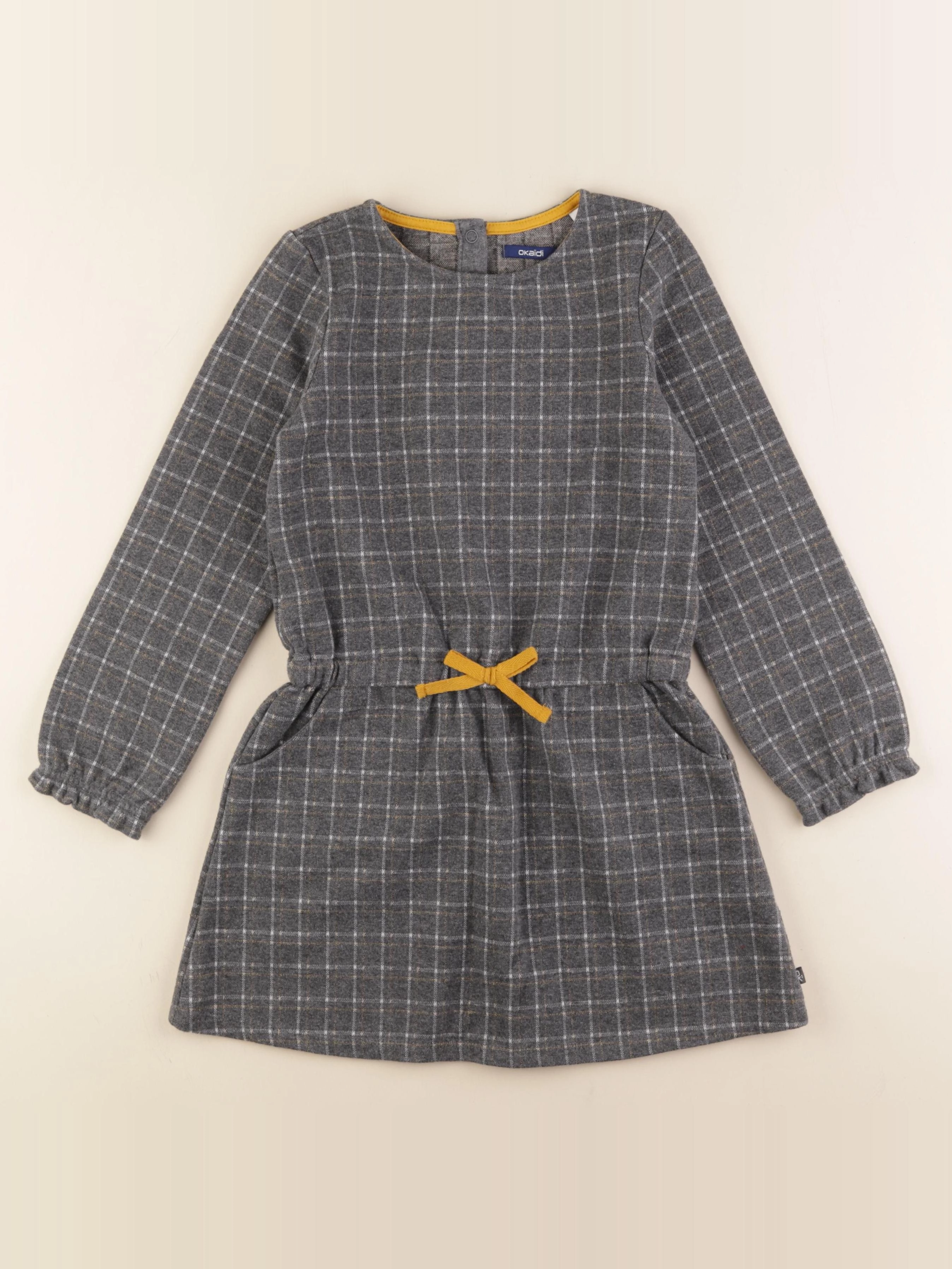 Okaidi - robe gris - 8 ans