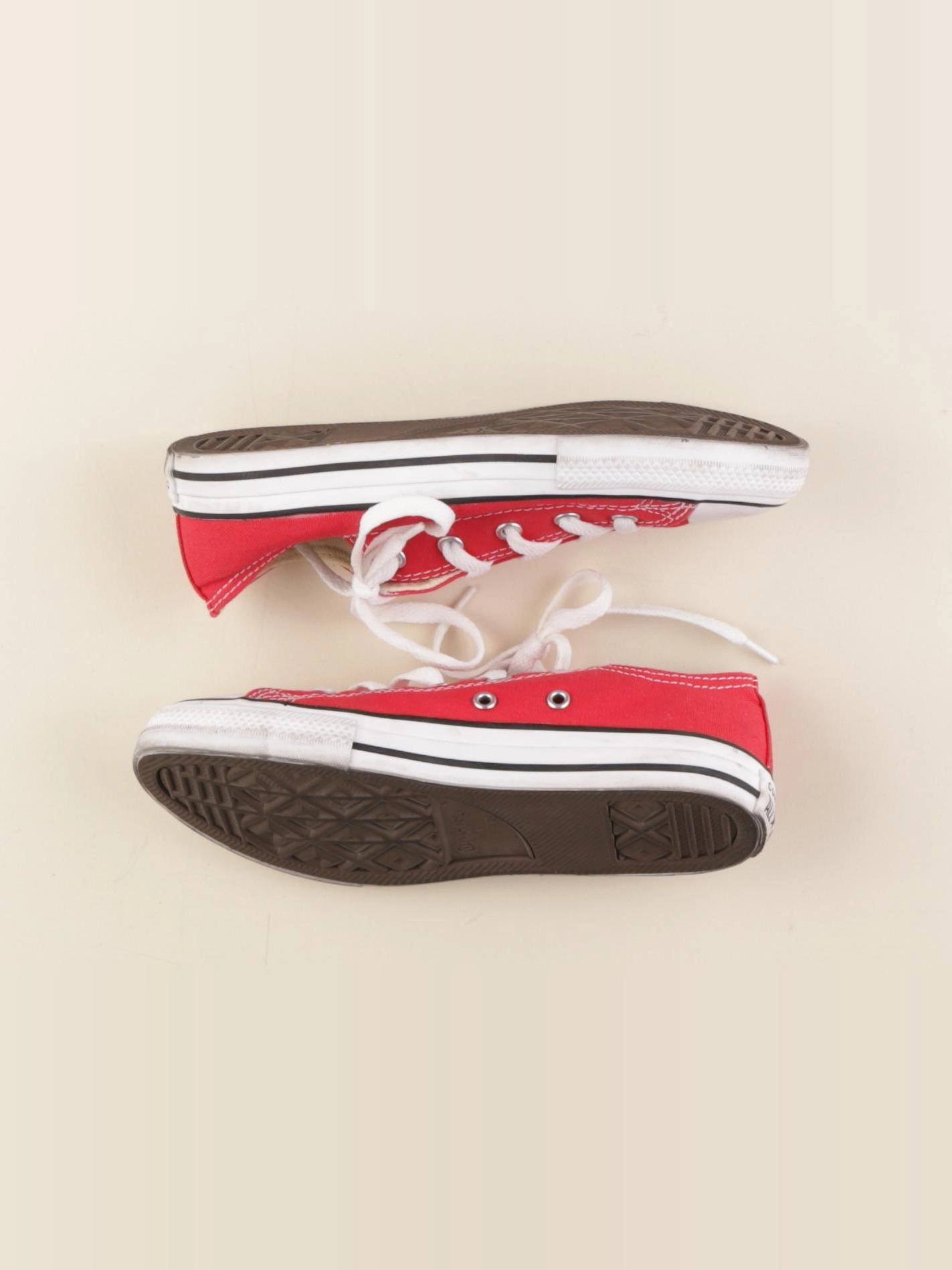 Converse - tennis à scratch/ lacets rouge - pointure 34