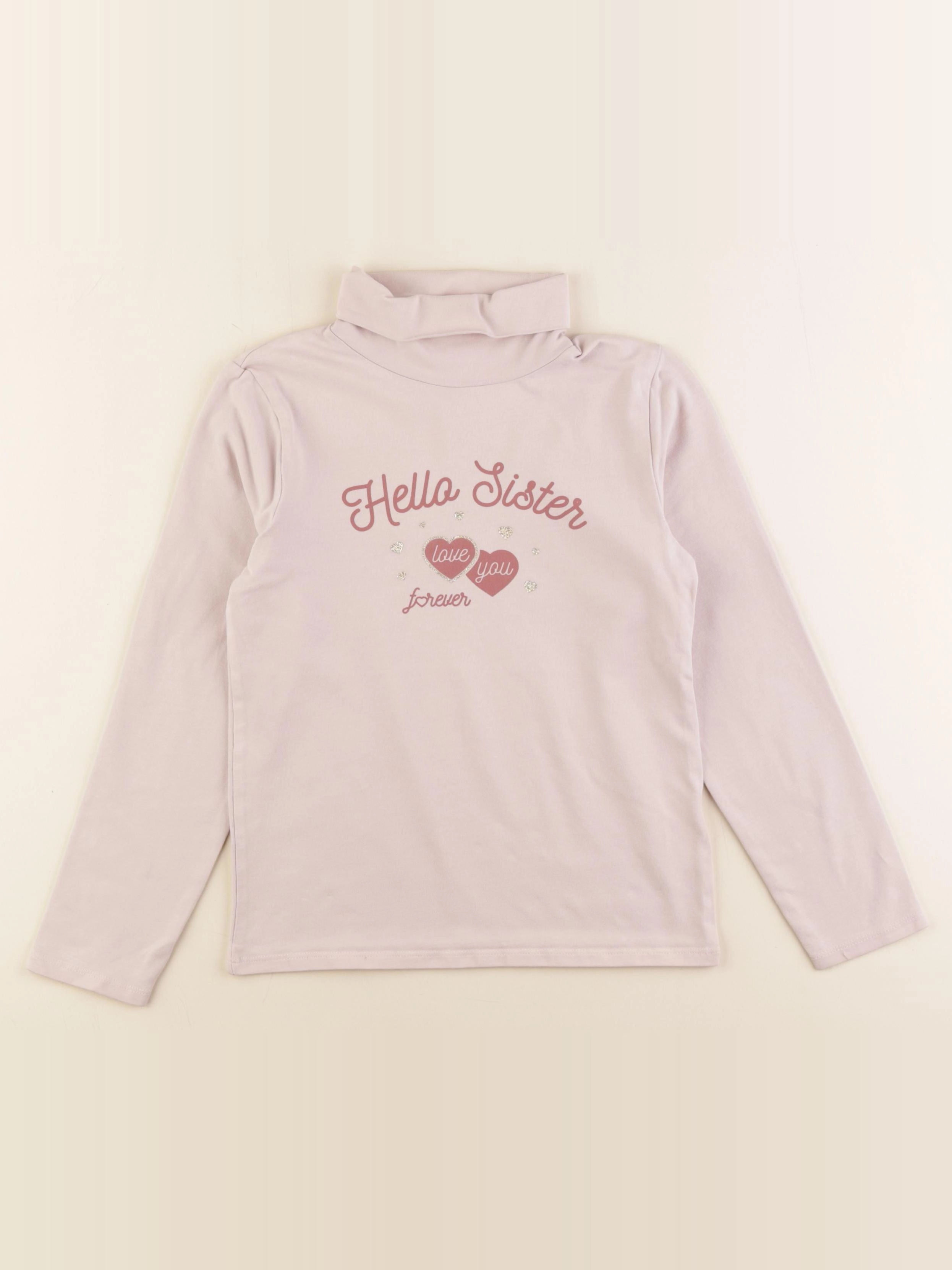 Vertbaudet - sous-pull rose - 8 ans