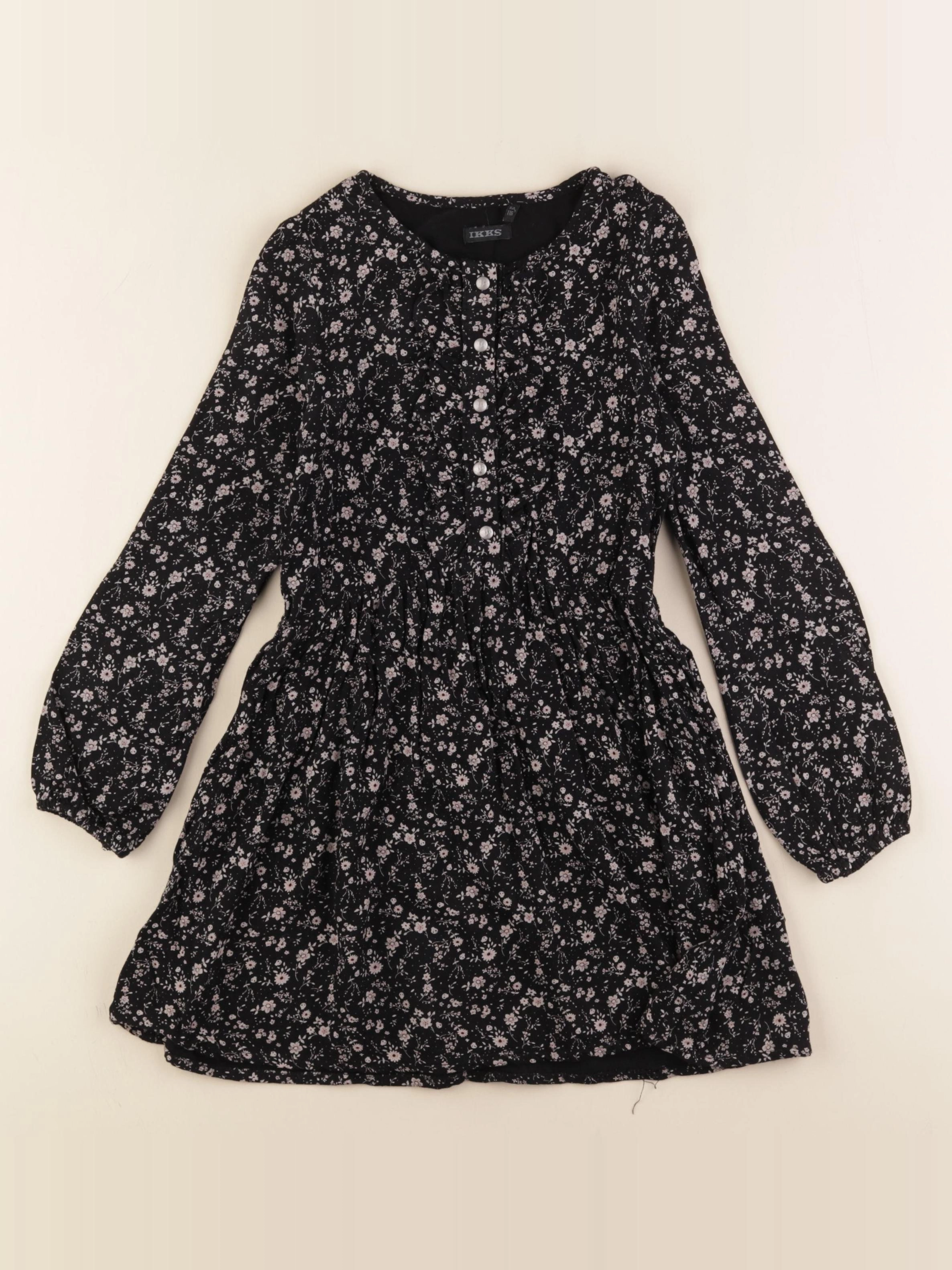 IKKS - robe noir - 6 ans