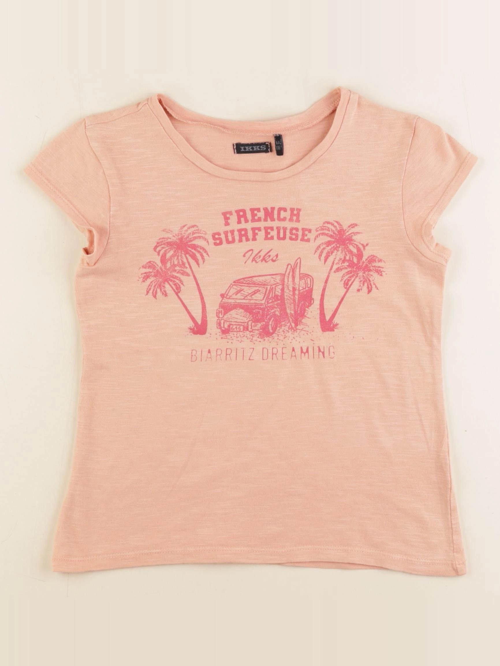 IKKS - tee-shirt orange - 6 ans