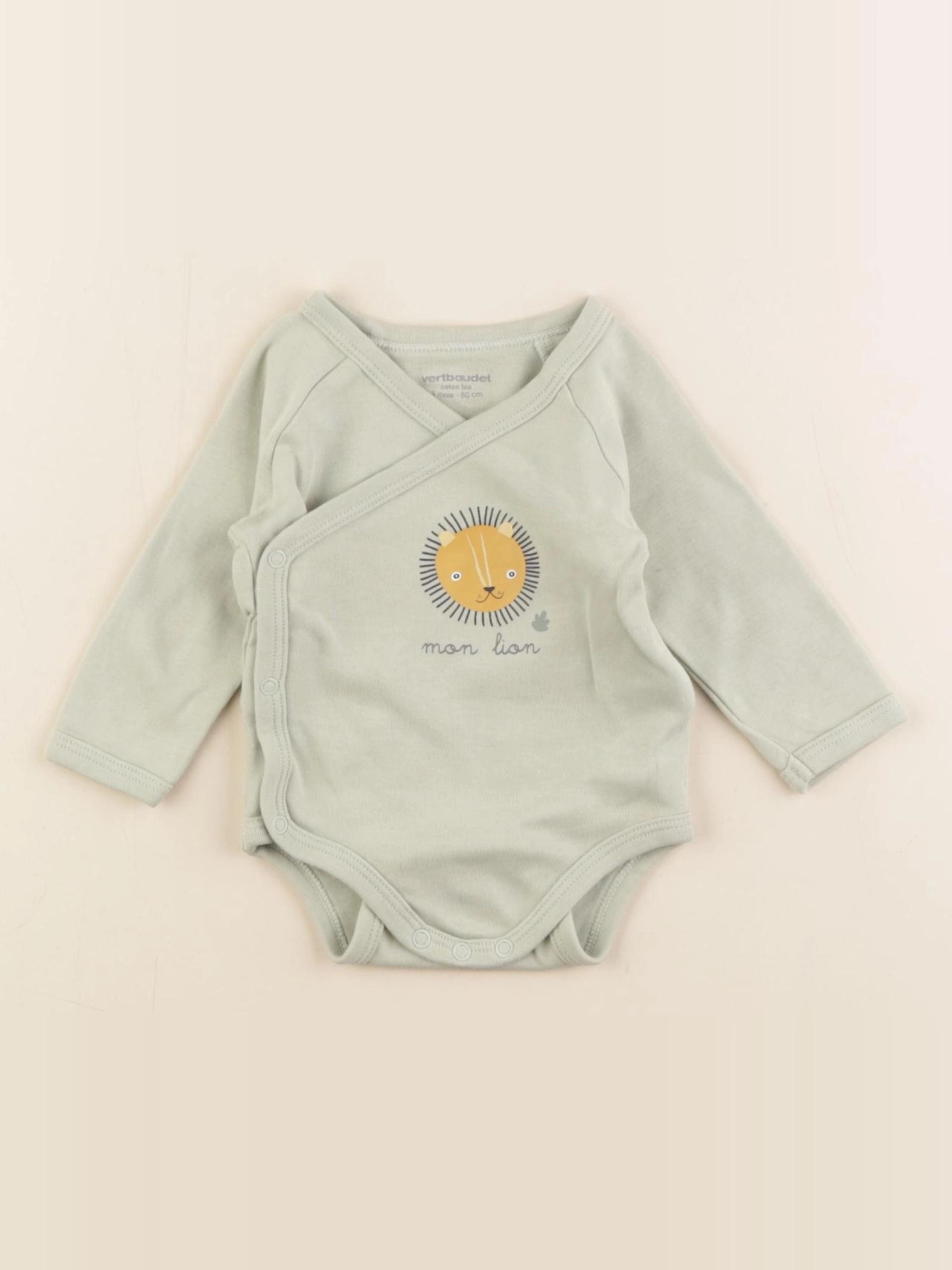 Vertbaudet - body vert - 3 mois