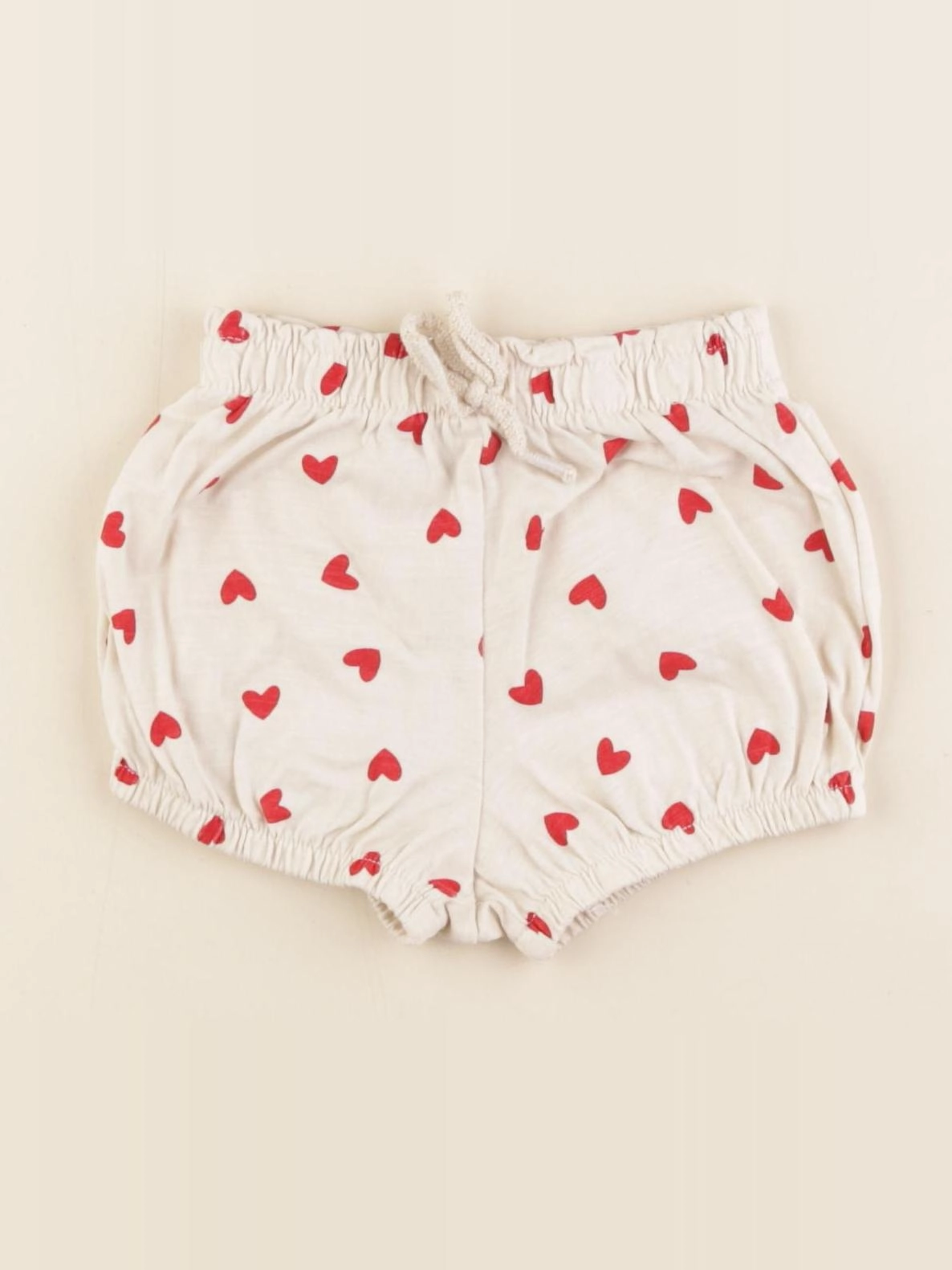 Vertbaudet - bloomer rouge, blanc - 6 mois