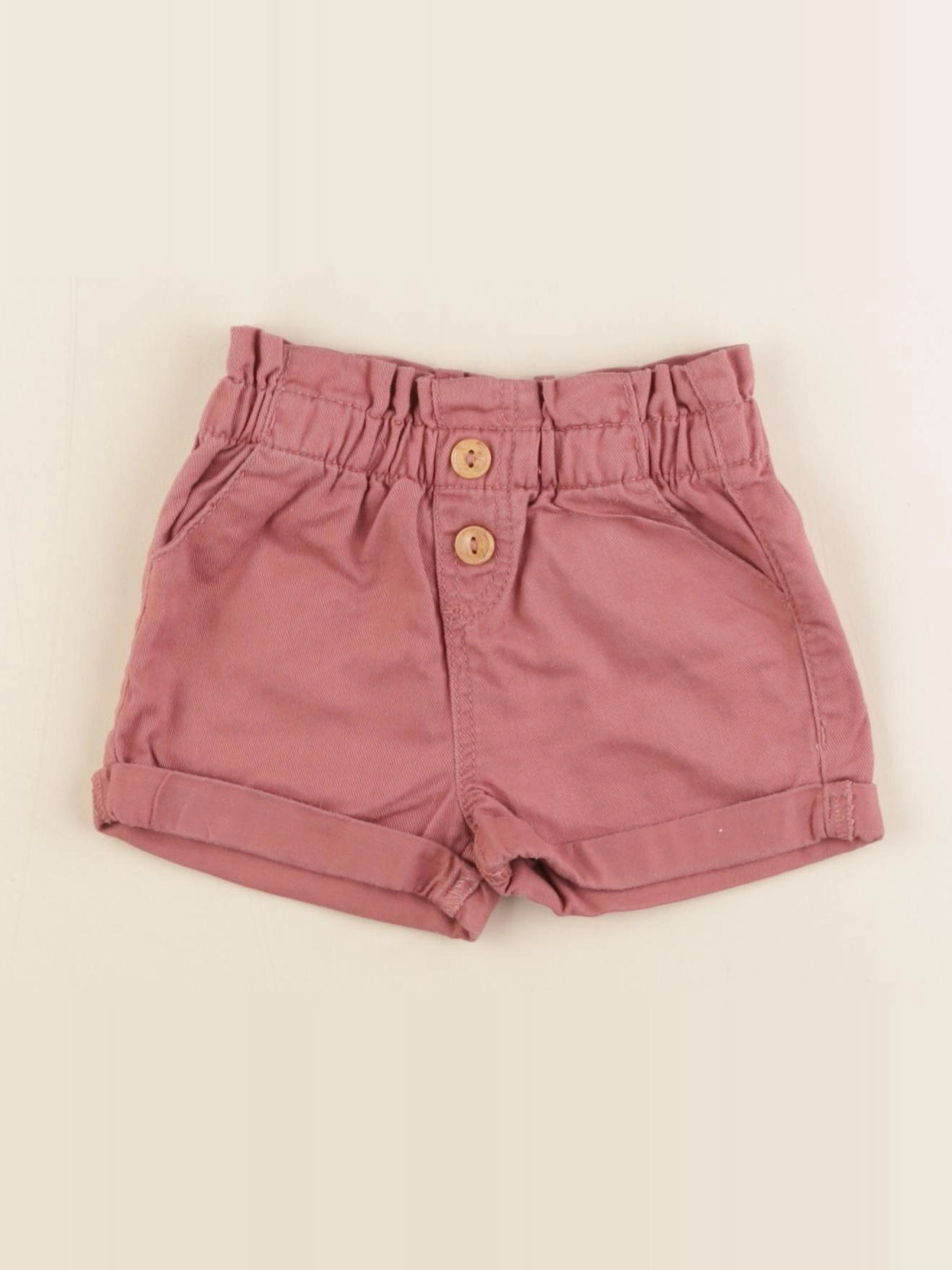 Vertbaudet - short rose - 9 mois