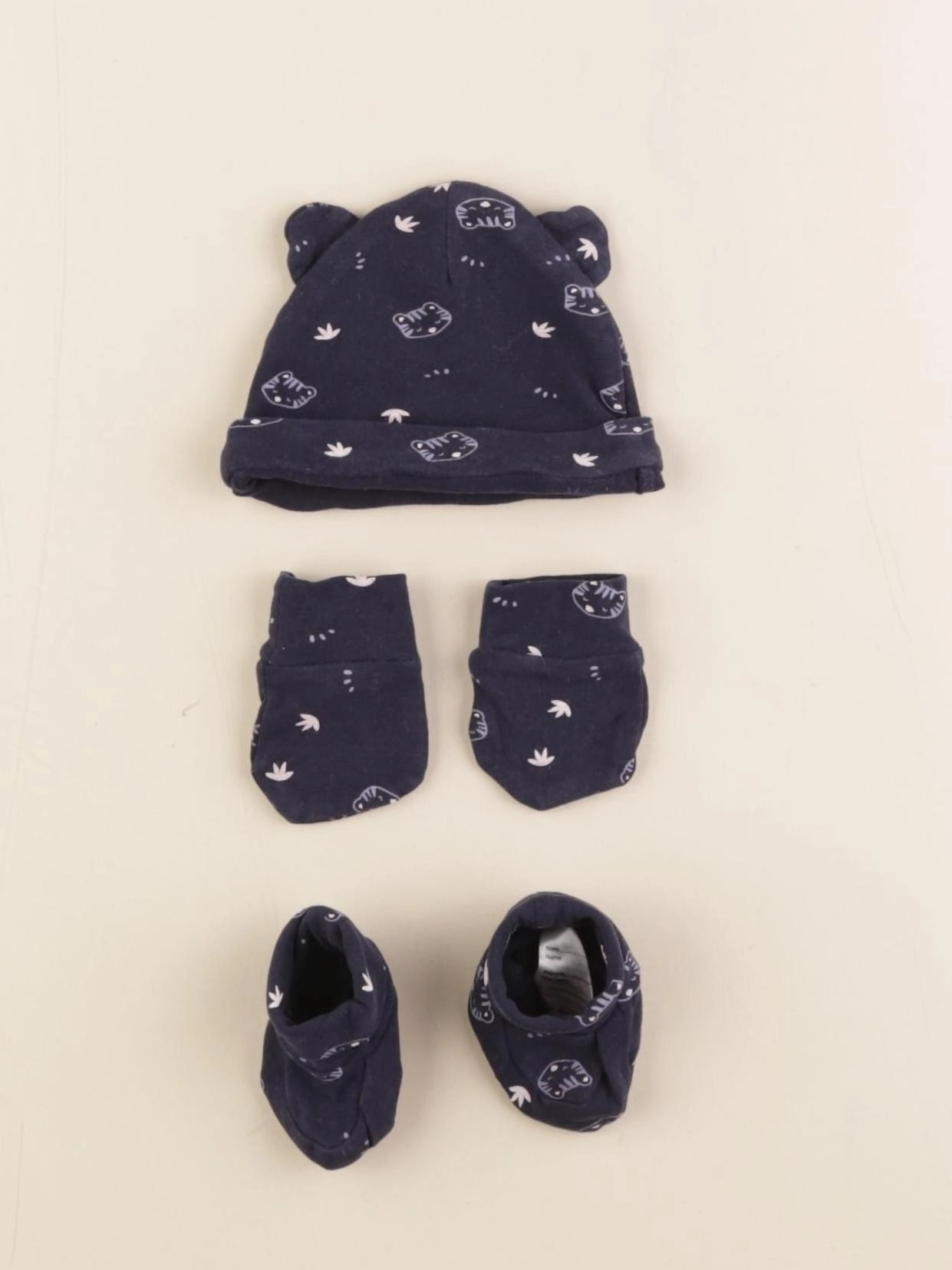 Vertbaudet - ensemble bonnet/moufles/chaussons- Prématuré à 0 mois