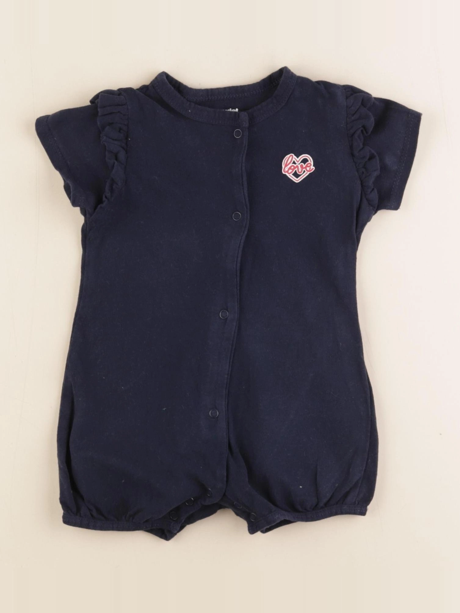 Vertbaudet - pyjama coton bleu - 9 mois