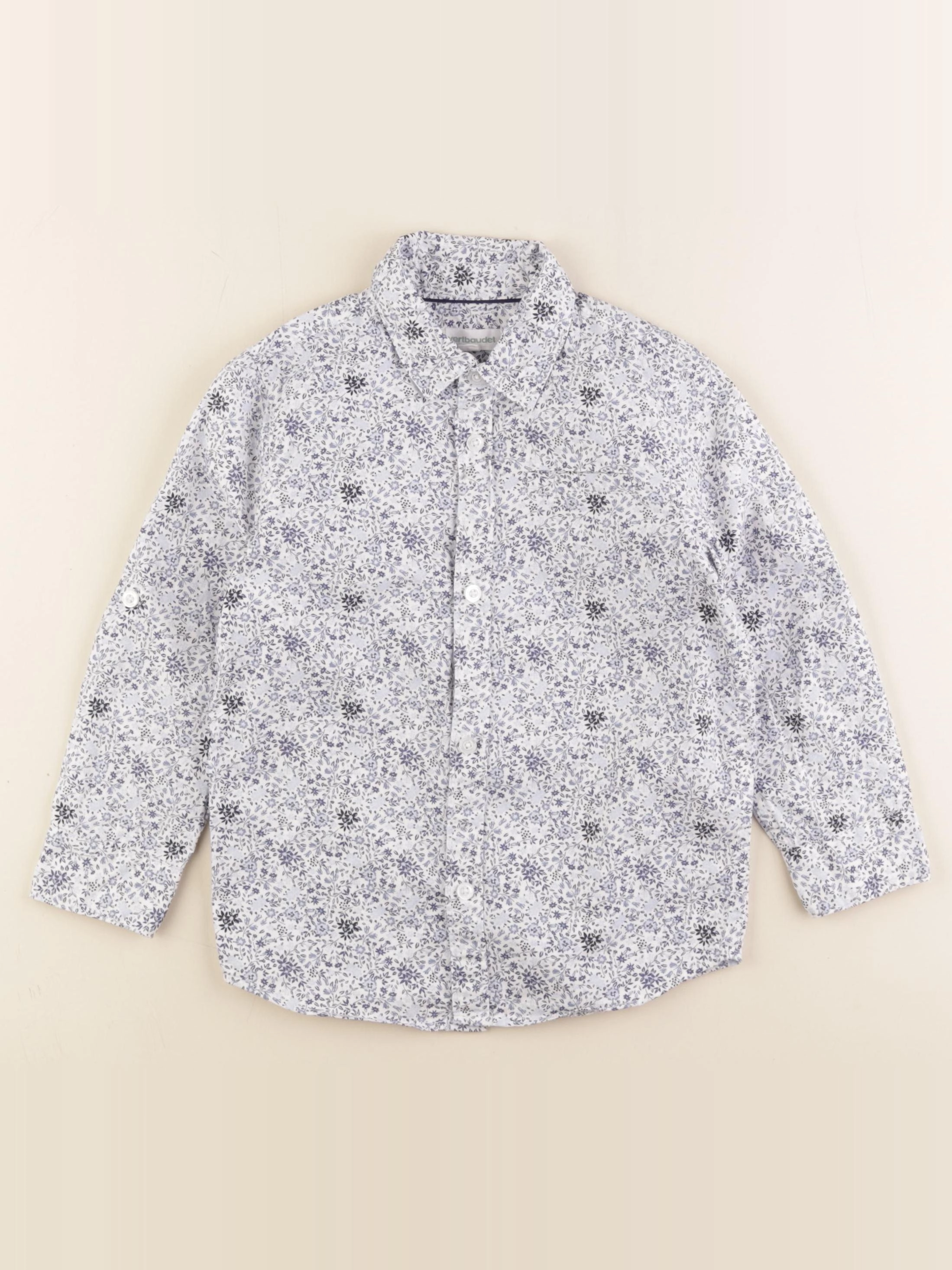 Vertbaudet - chemise bleu - 4 ans