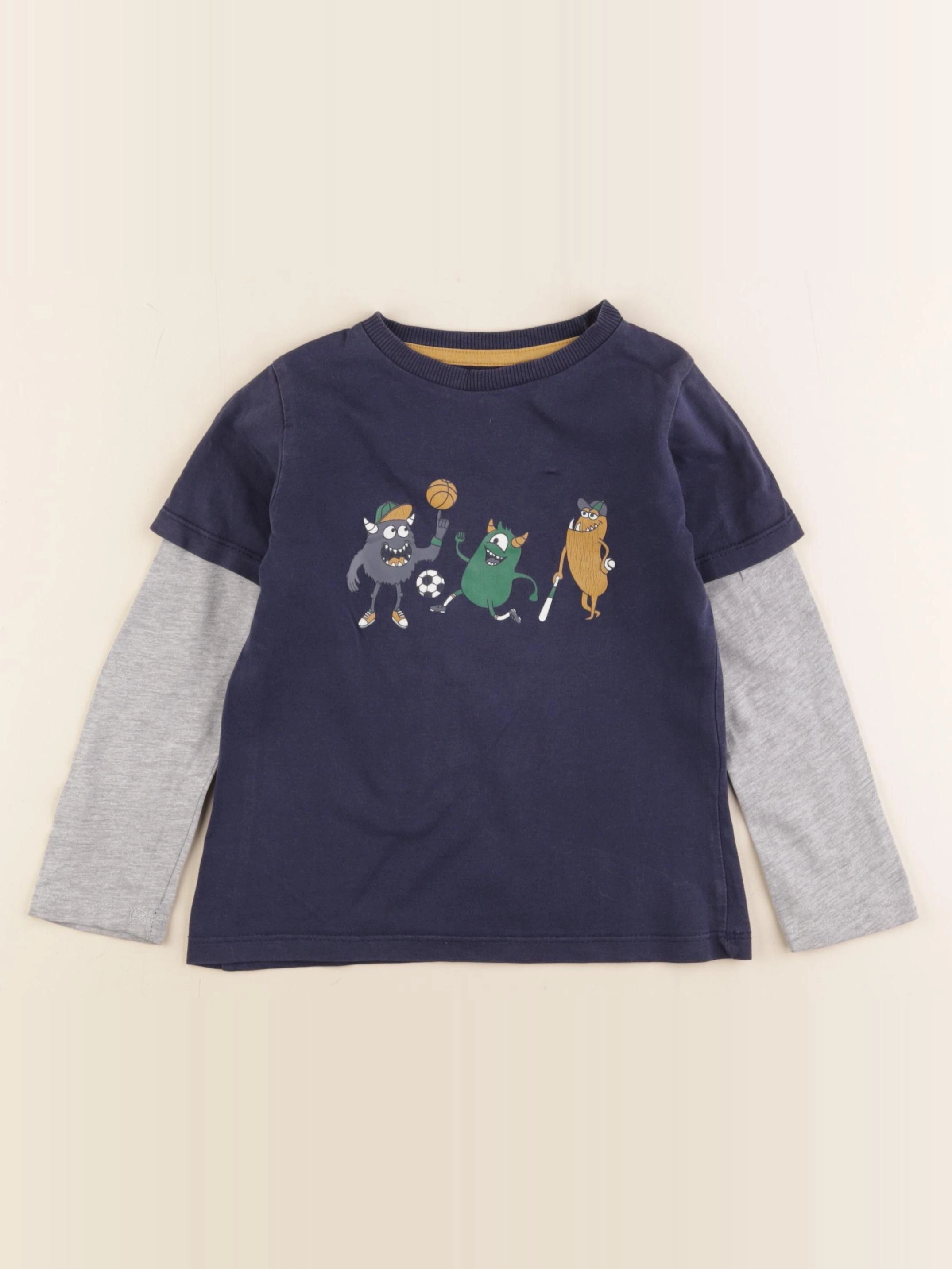 Tape à l'oeil - tee-shirt bleu - 4 ans